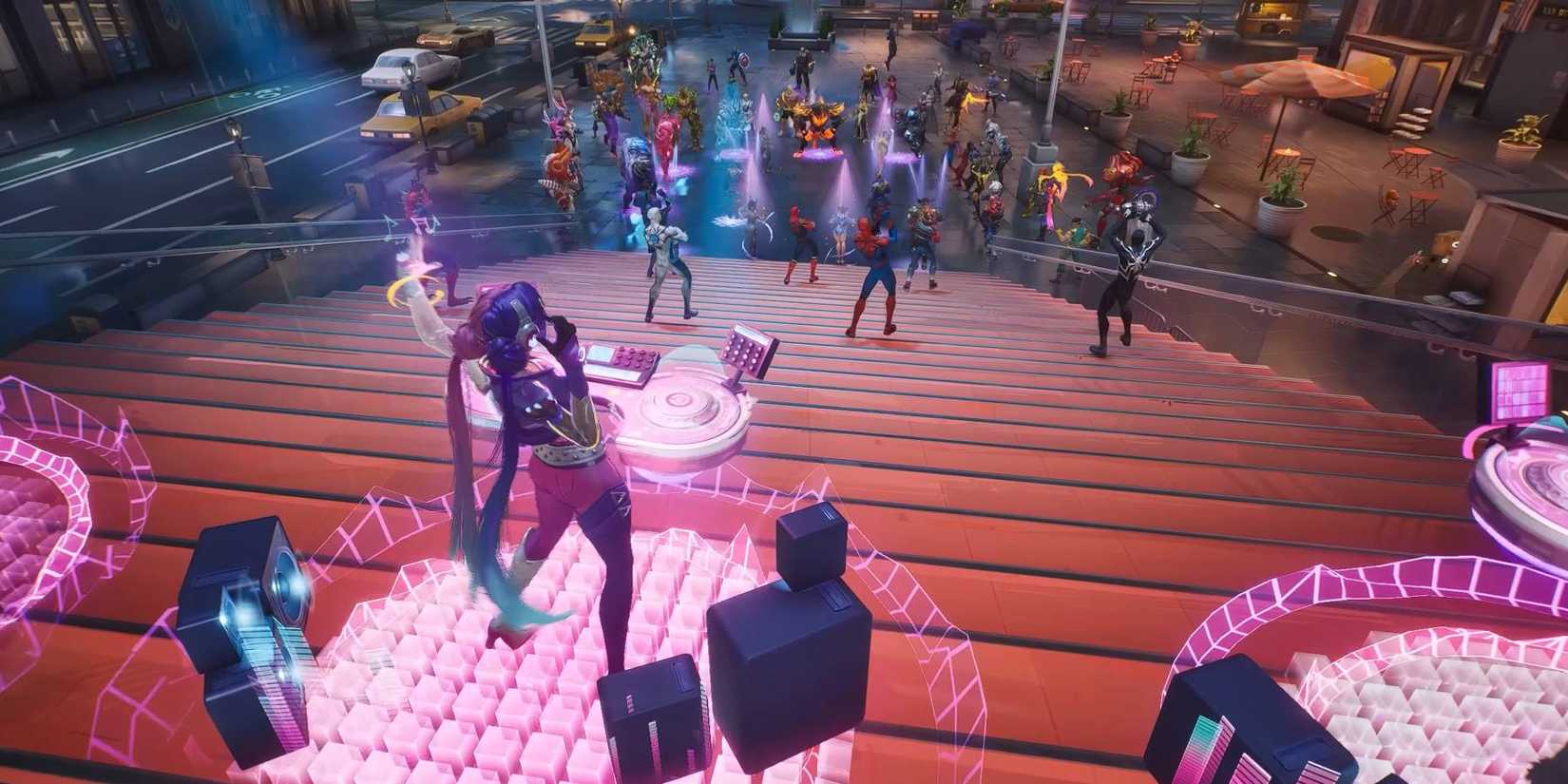 Marvel Rivals Map Scene Marvel Rivals Introduces Non-Combat Social Map in Season 5