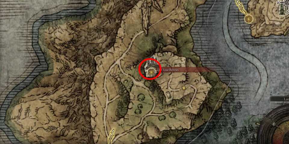 Elden Ring Imbued Sword Key #3 location in Four Belfries area