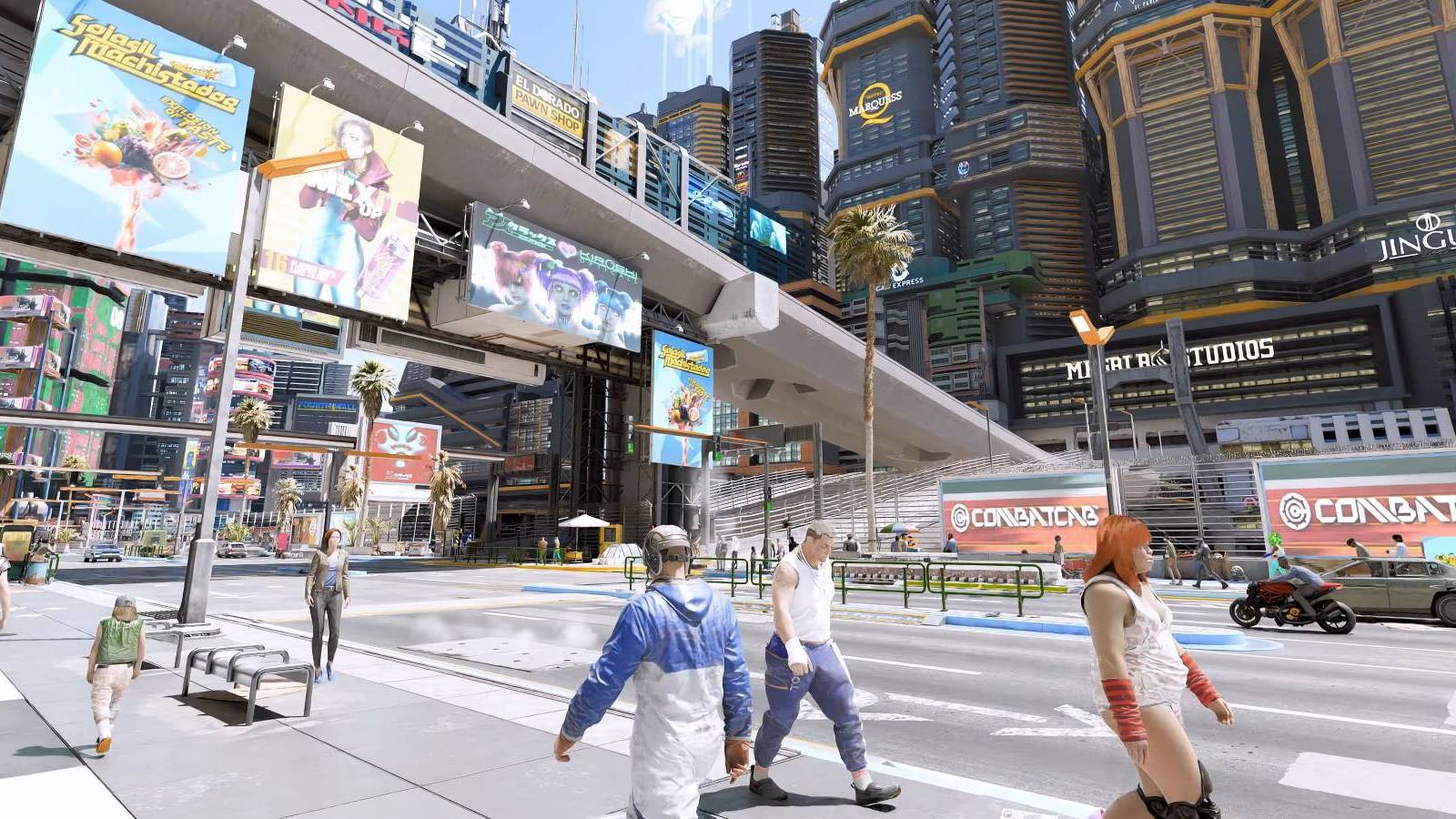 Cyberpunk 2077 Night City with visual improvements mod with 8k graphics