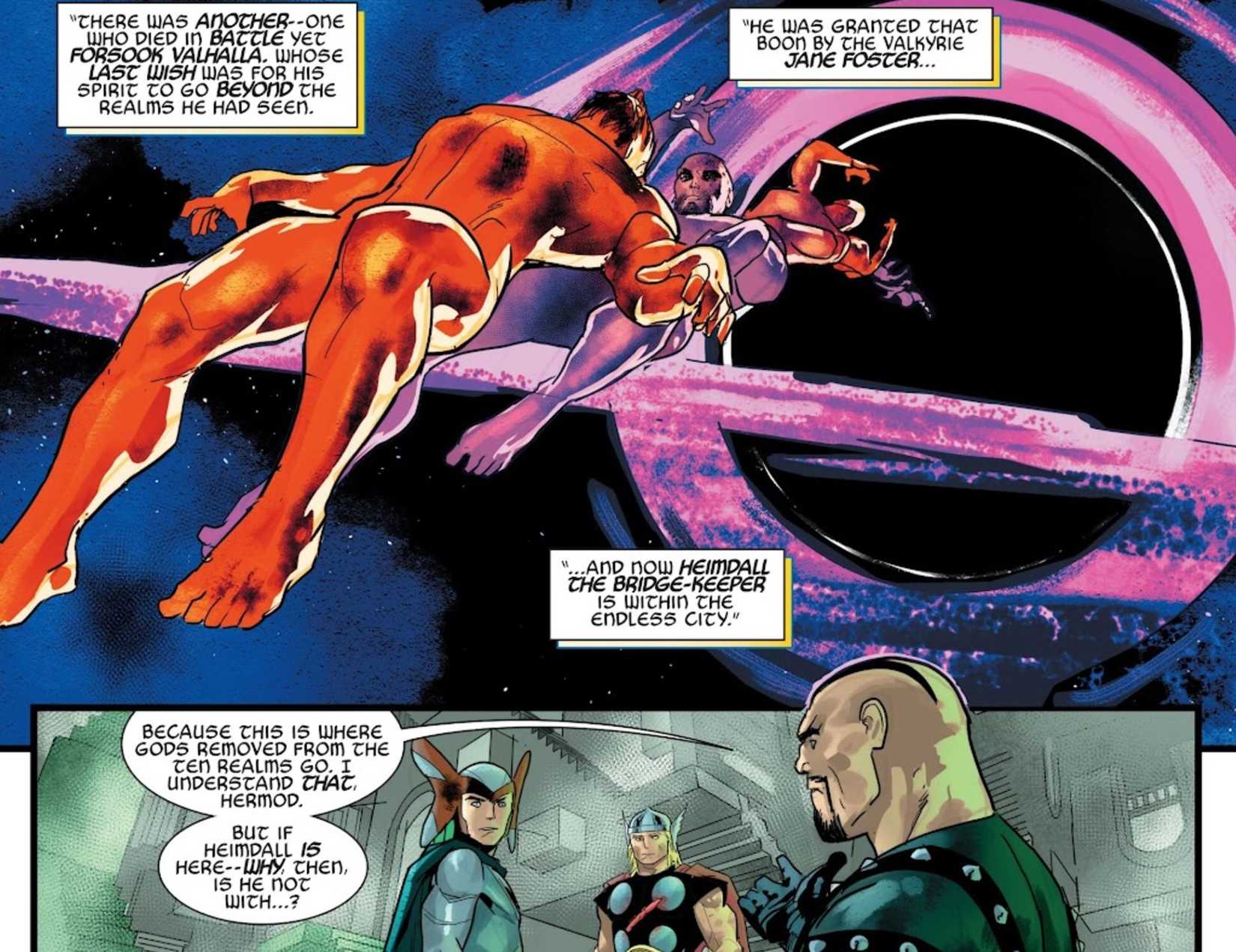 immortal thor explains heimdall's return