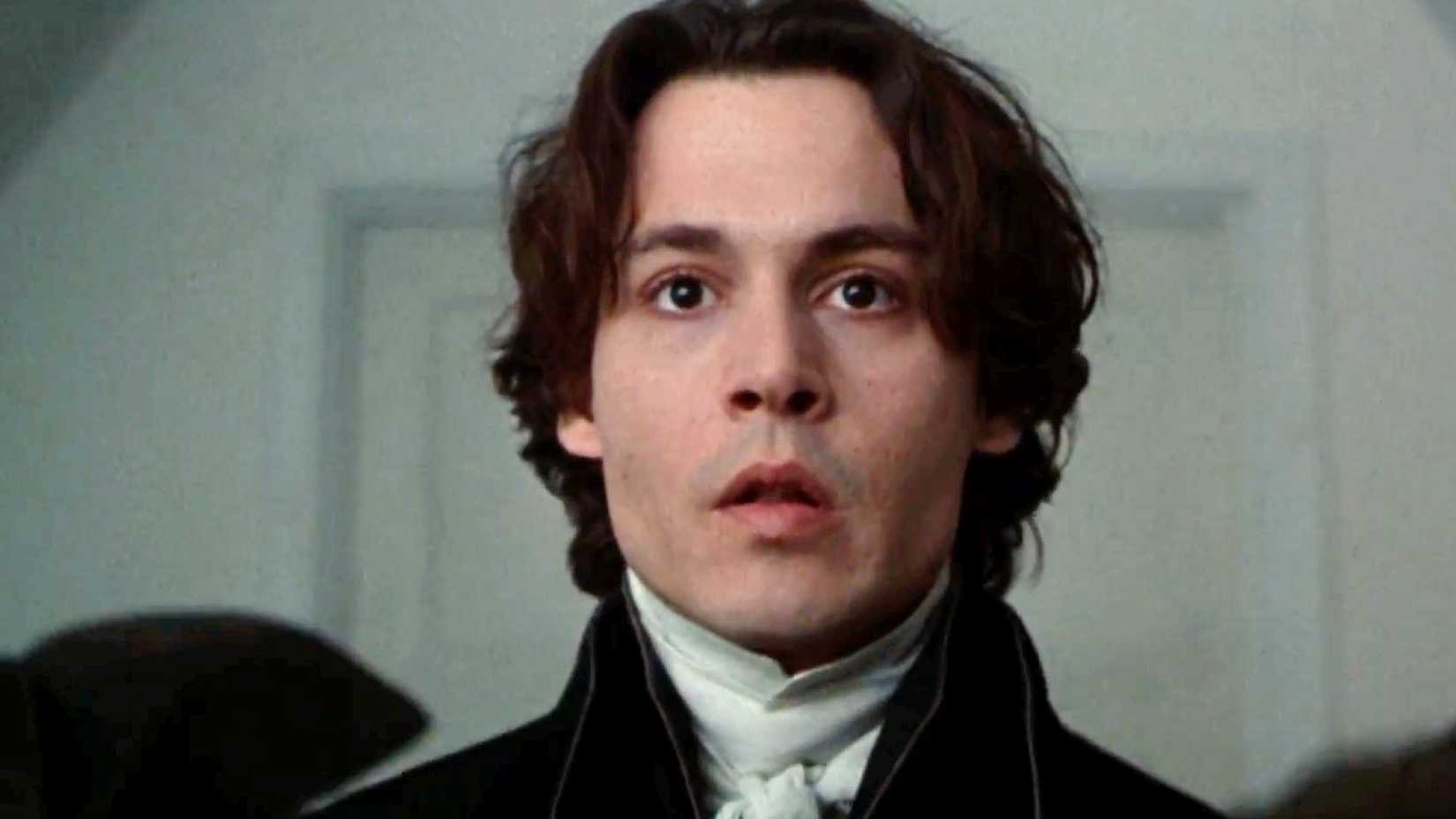 Johnny Depp as Ichabod in Sleepy Hollow