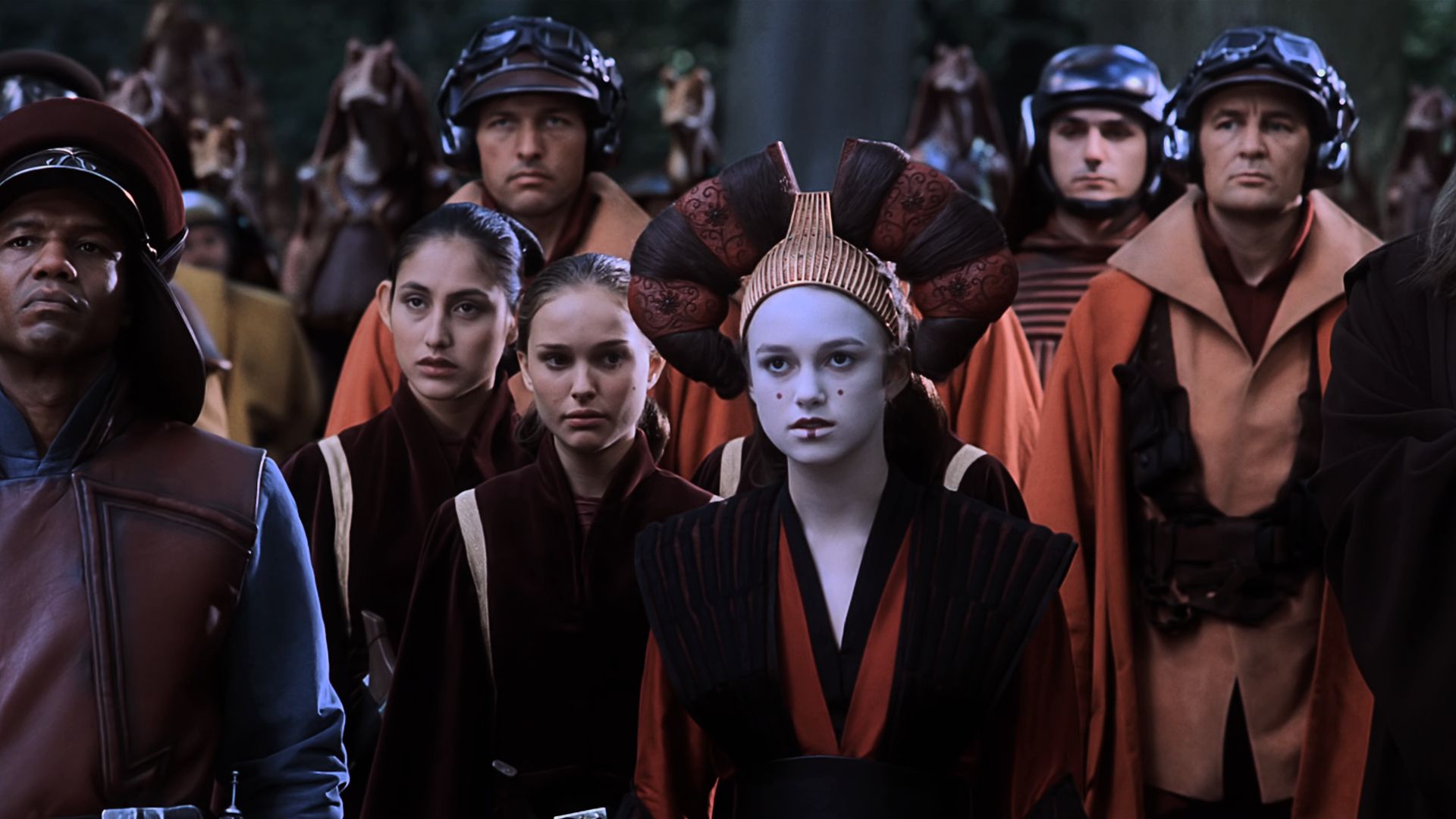 Keira Knightley Sabé come regina Amidala in Star Wars Phantom Menace