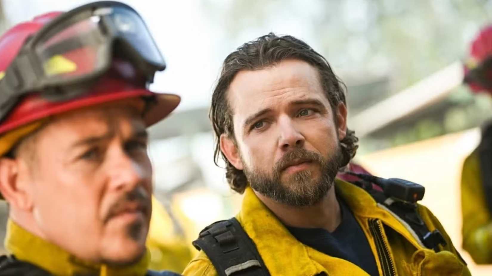 Kevin Alejandro and Max Theriot as Manny and Bode in Fire Country season 4