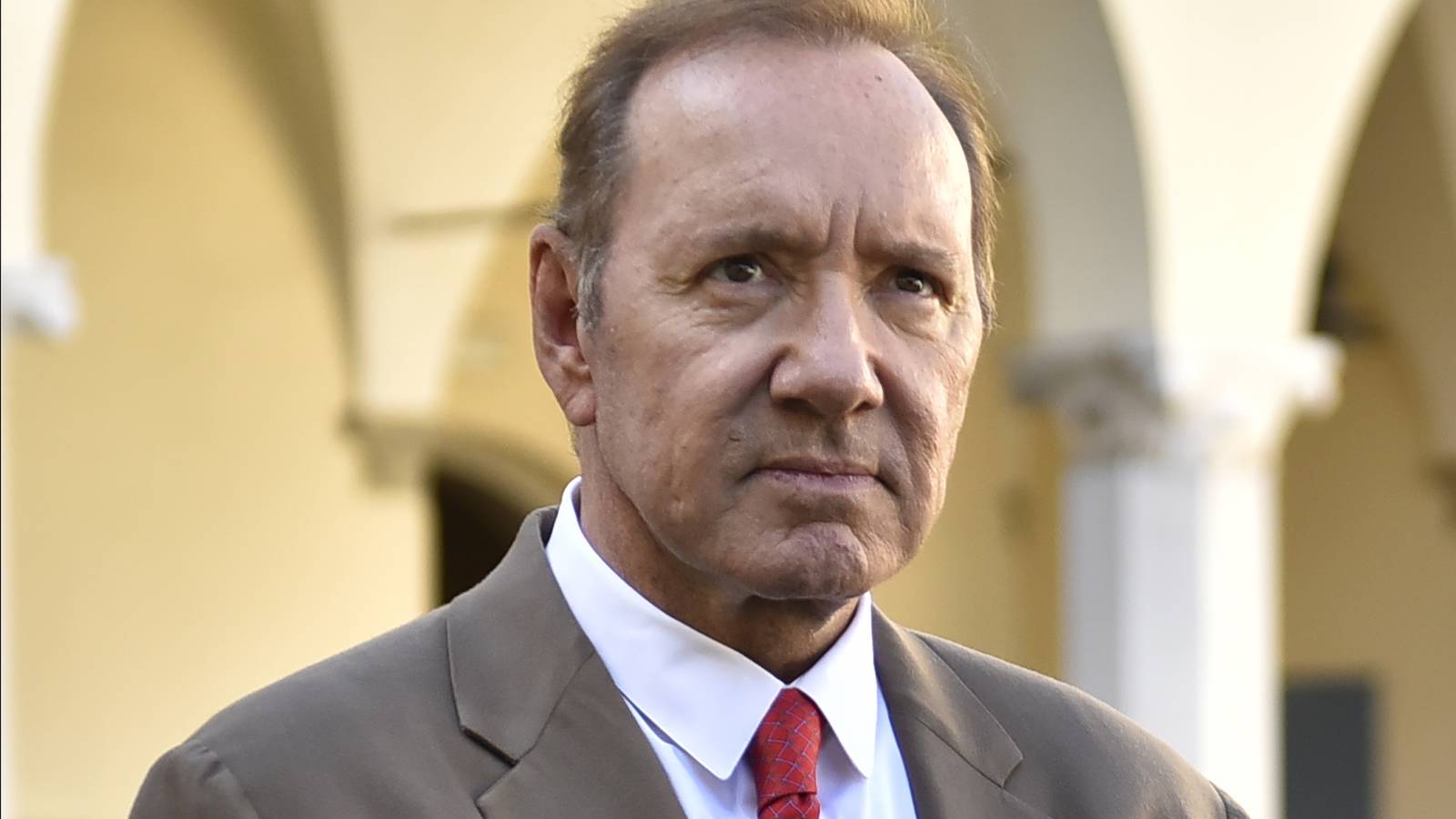 Kevin Spacey looking intense