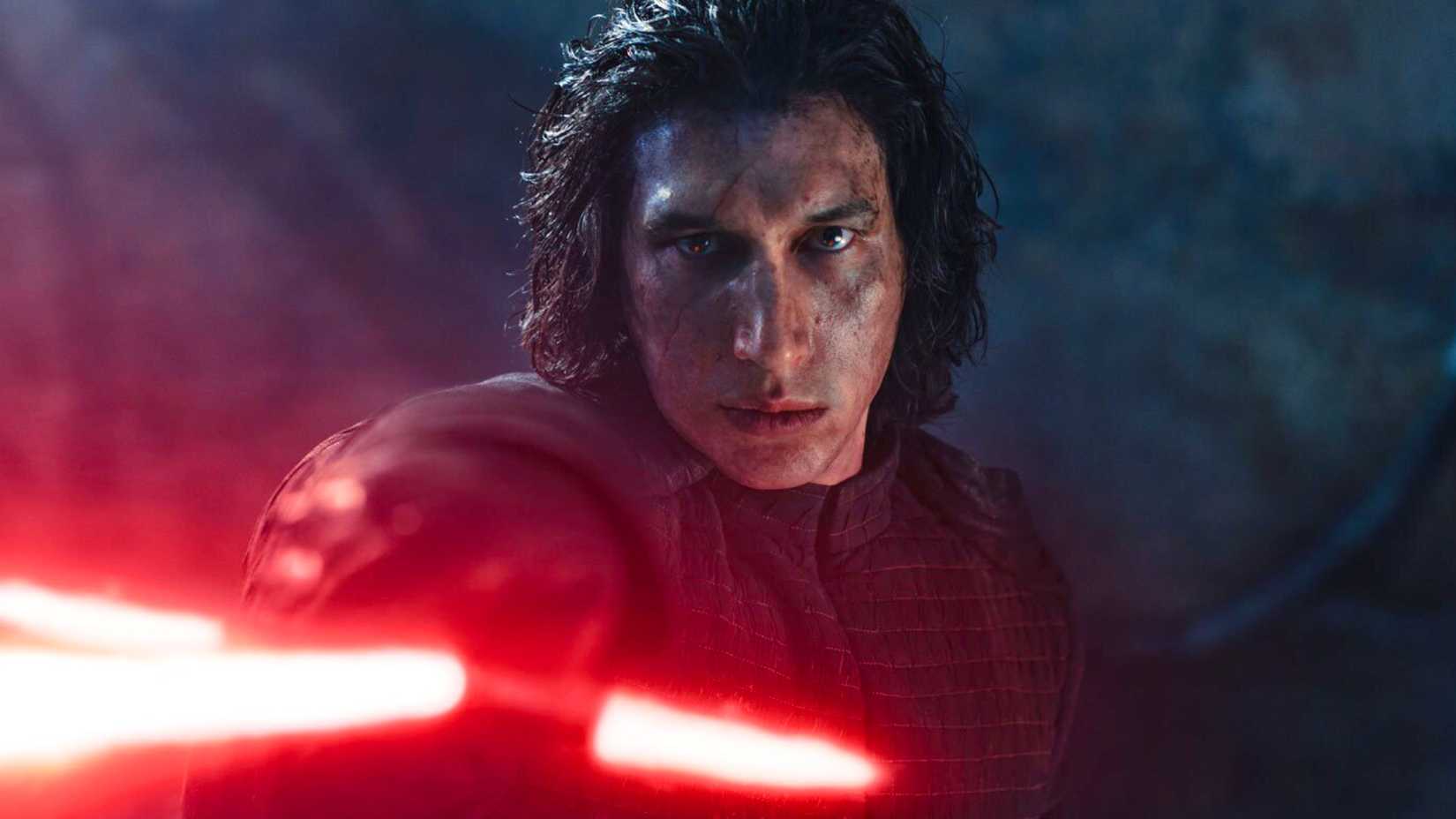 Kylo Ren In Rise of Skywalker With Ignited Lightsaber