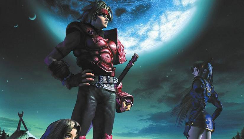 Legend of Dragoon protagonists standing in the dark