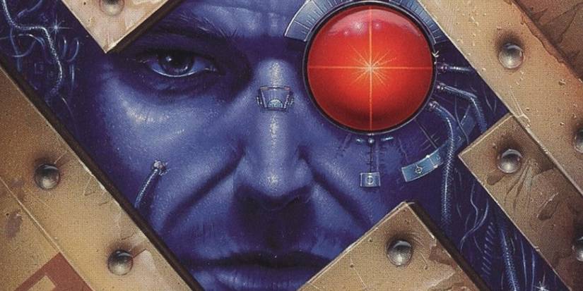 Legion of the damned book cover shows a cyborg with a glowing red eye