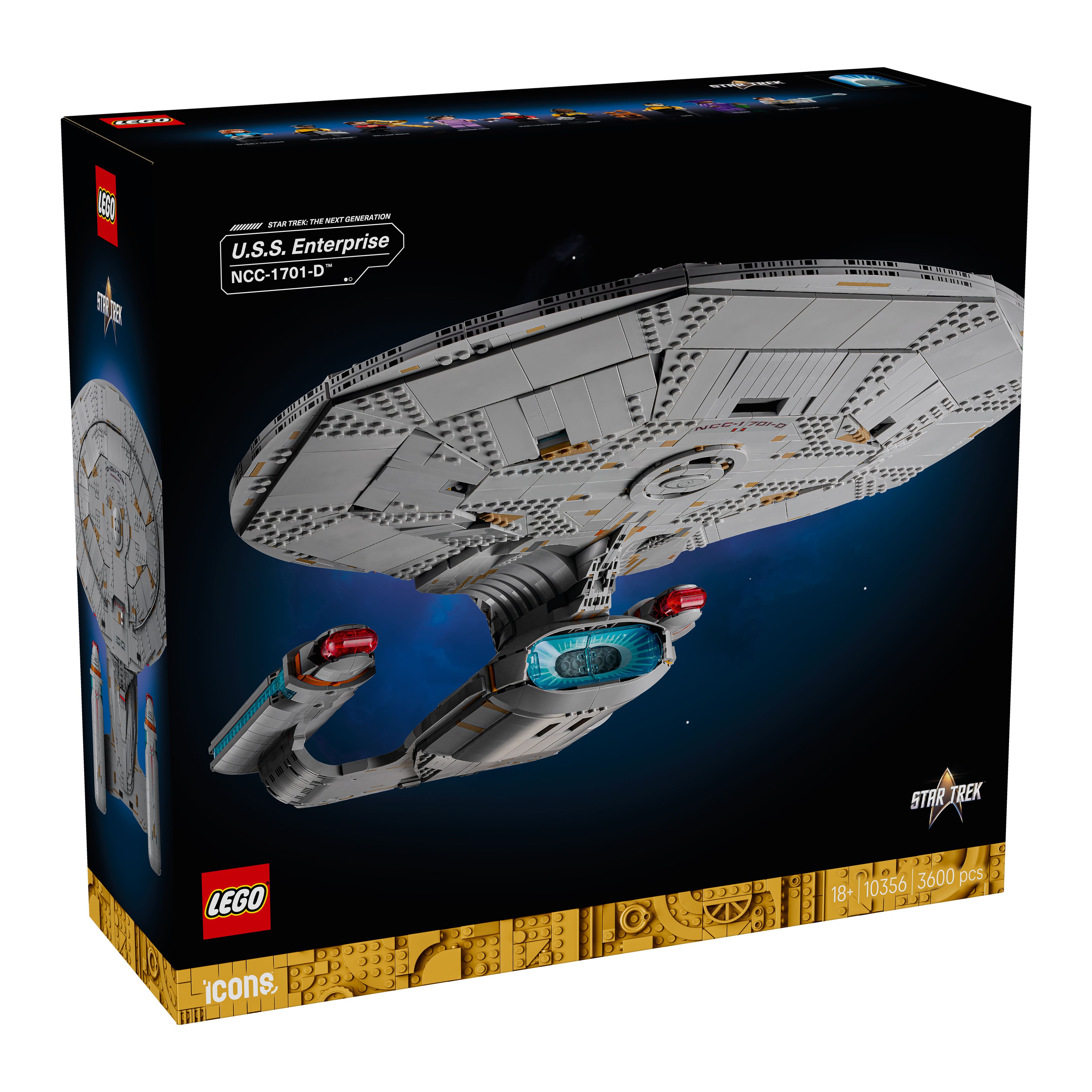 LEGO e Paramount svelano la prima U.S.S. Enterprise ufficiale: arriva il set LEGO Icons Star Trek