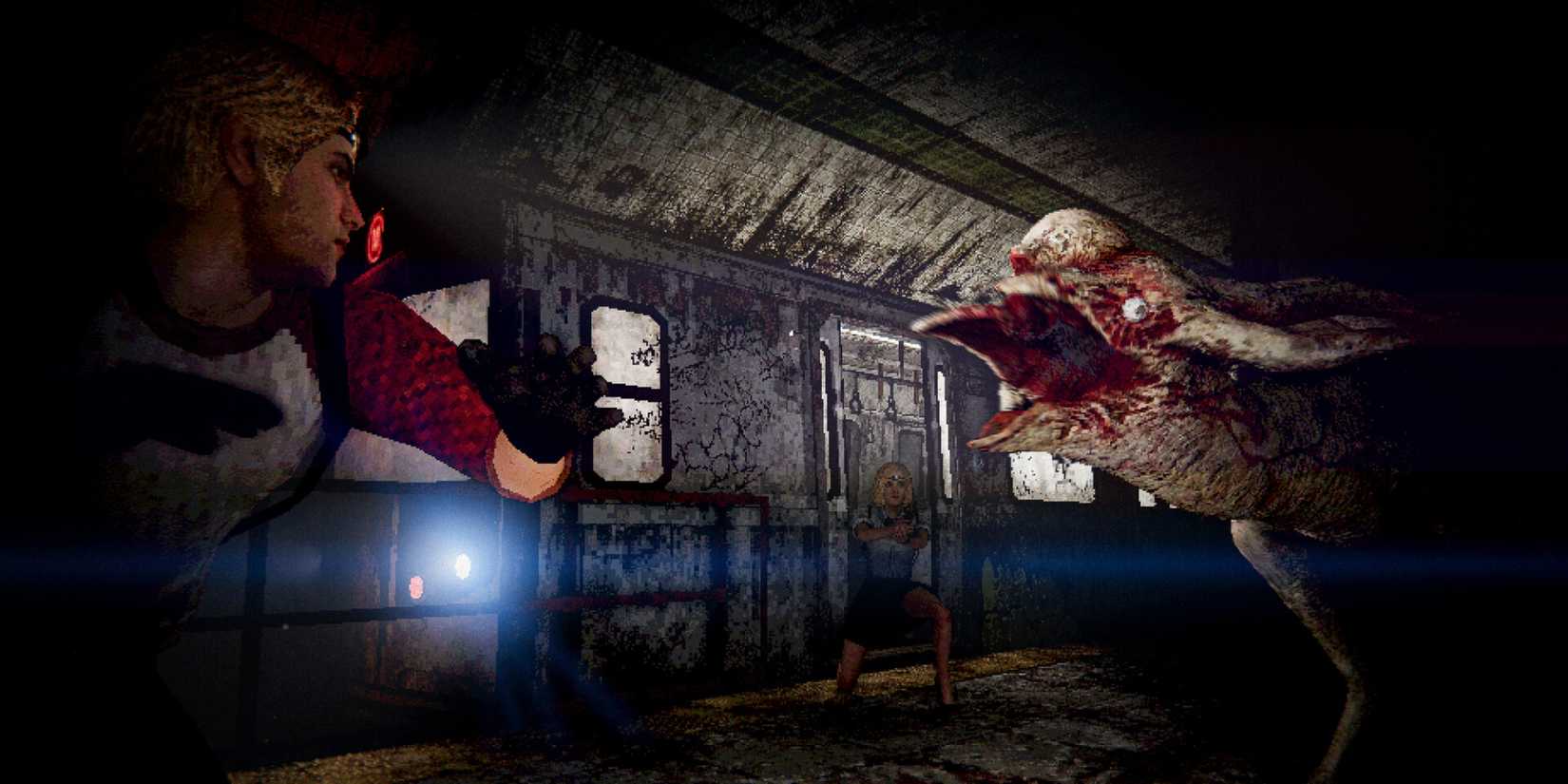 Players face a monster in Living Hell.