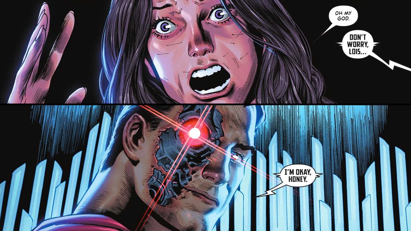Lois Lane Faces Robot Superman in DC Comics