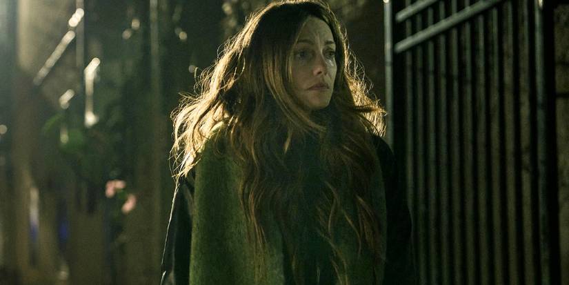 Maddie looks scared while walking outside in The Beast in Me