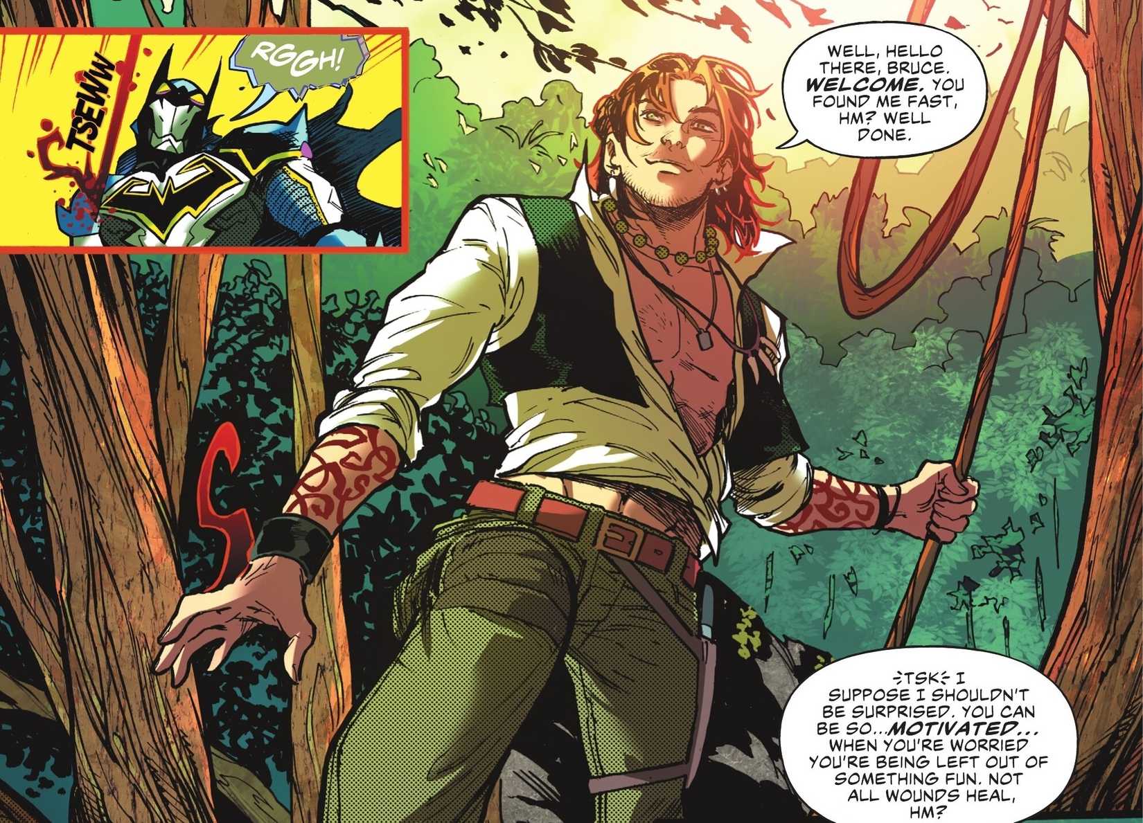 Male Poison Ivy Design in Immortal Legend Batman Comic Art