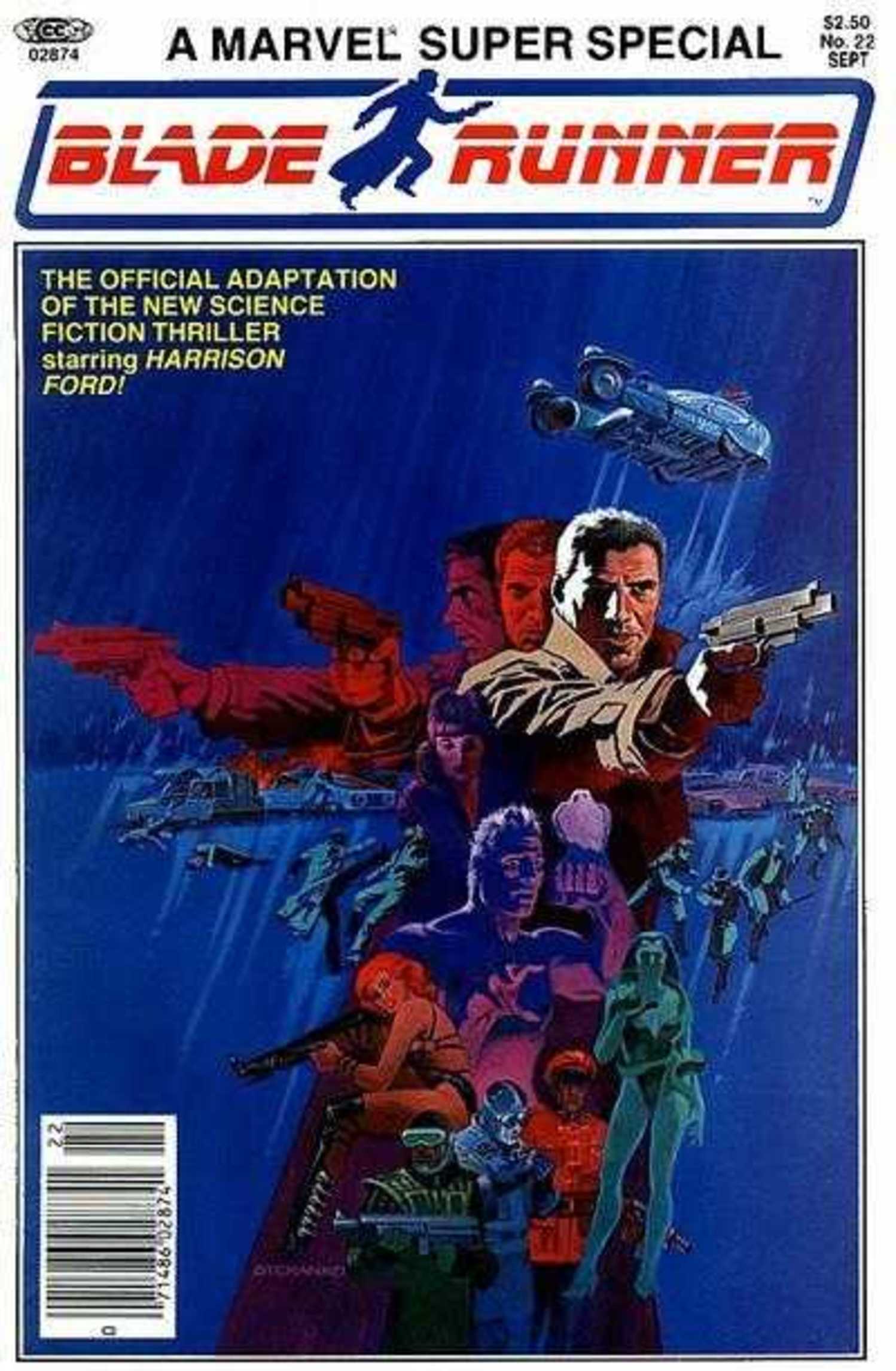 Marvel Blade Runner adaptation cover, featuring a variation on the film poster