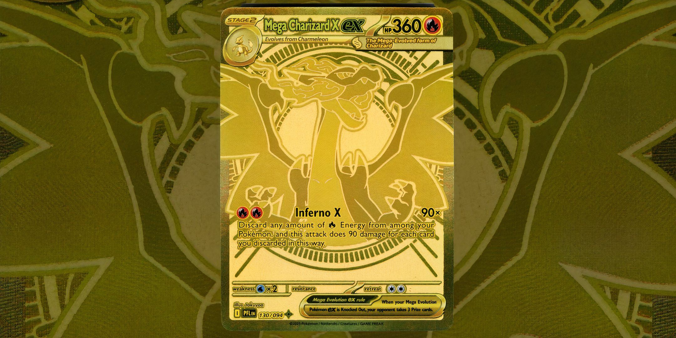 Mega Hyper Rare Charizard X card