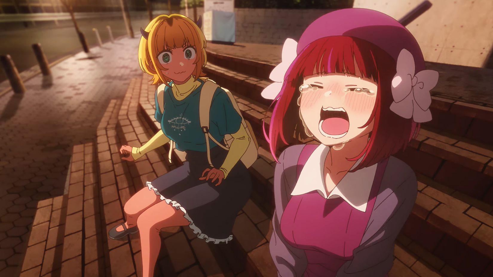 Mem-Cho and Kana Arima as seen in Oshi no Ko season 3