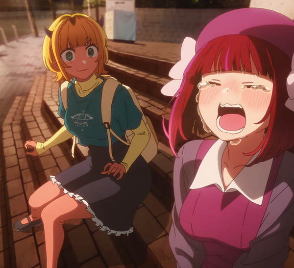 Mem-Cho et Kana Arima comme on le voit dans la saison 3 d'Oshi no Ko