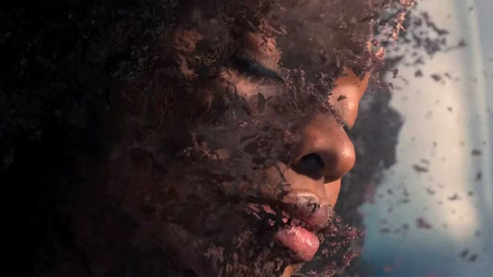 Monica Rambeau disintegrates due to Thanos' Snap