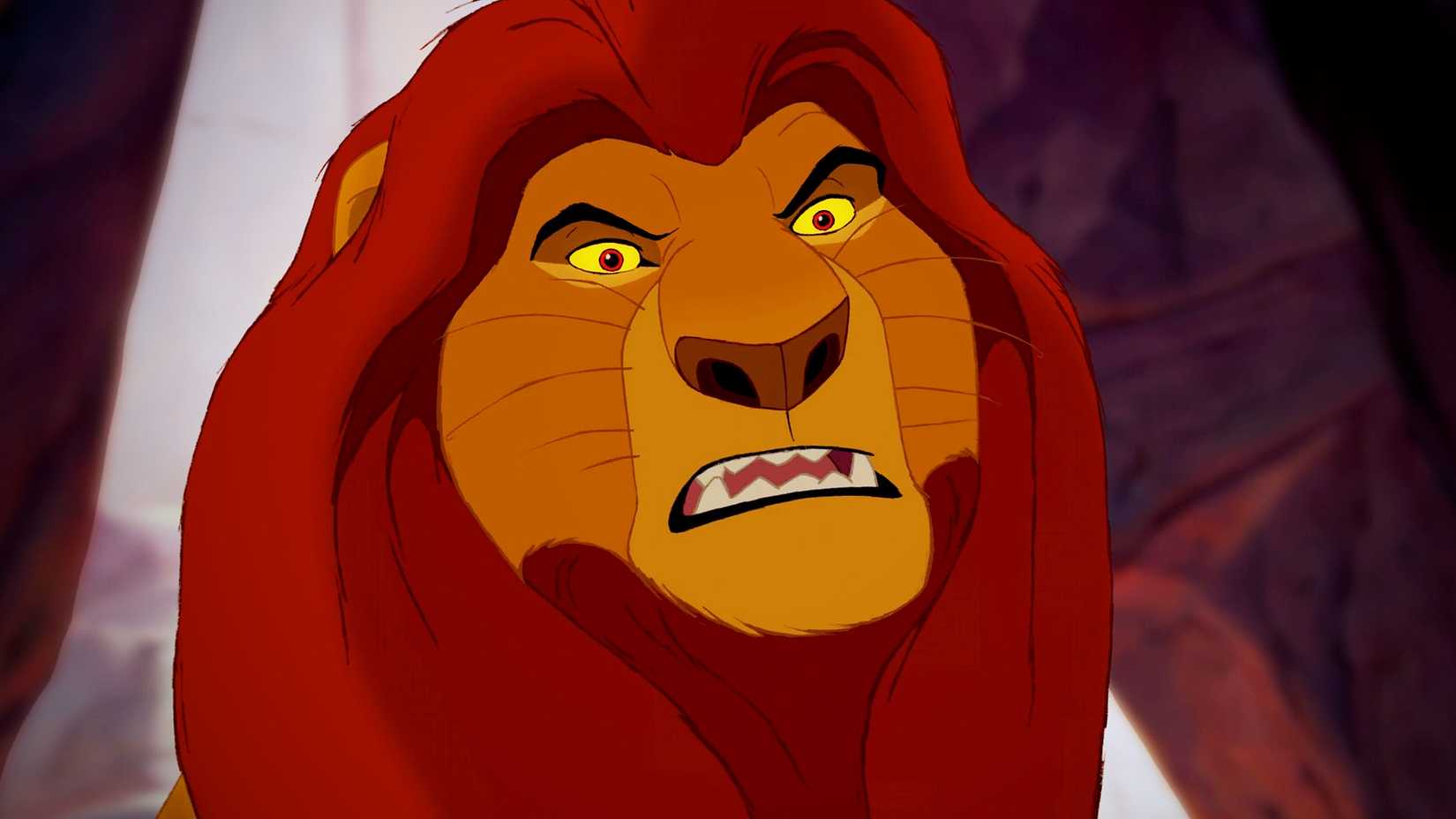 Mufasa Looking Angry in The Lion King Disney Movie