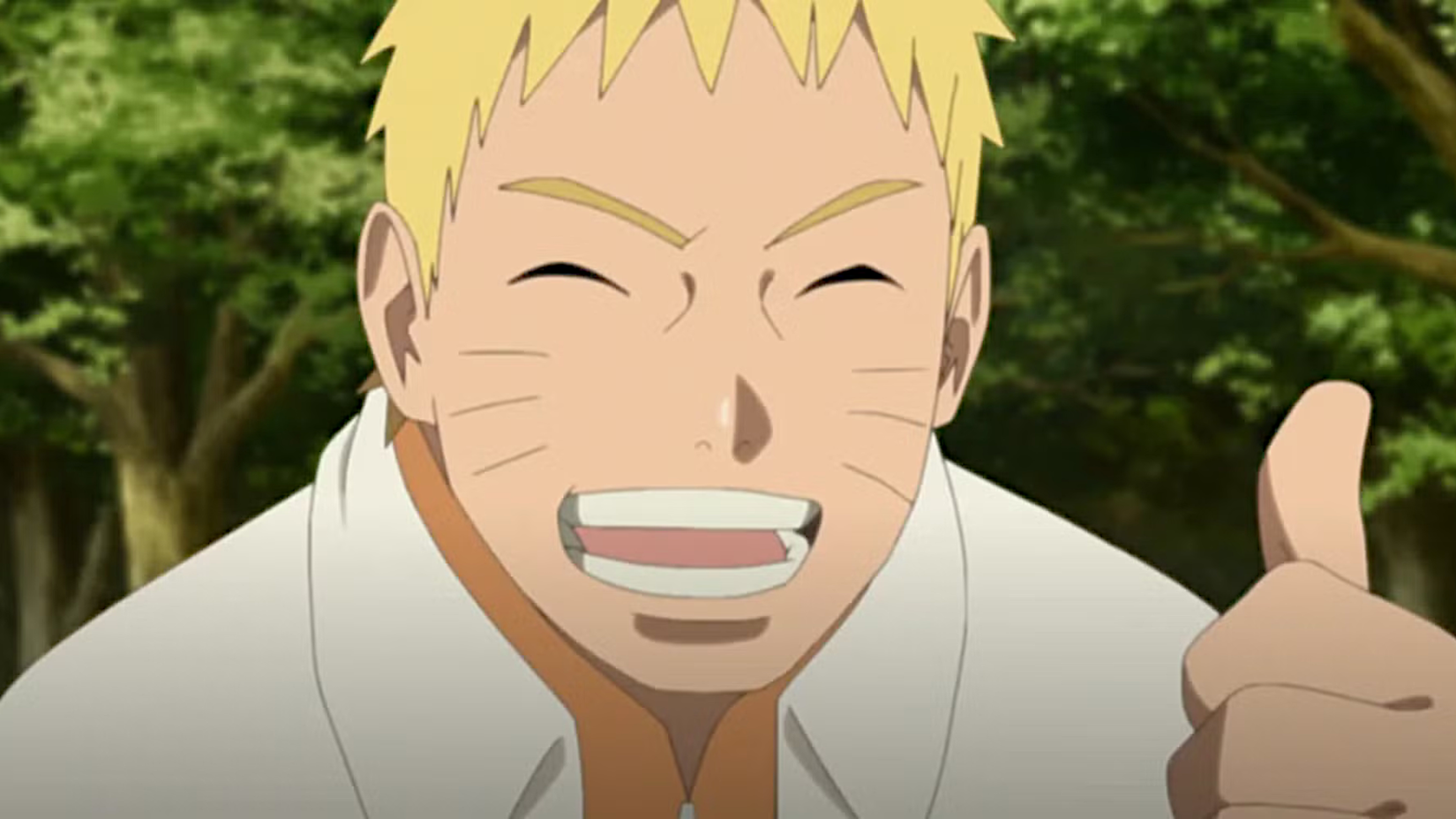 Naruto Giving a Thumbs Up in Boruto