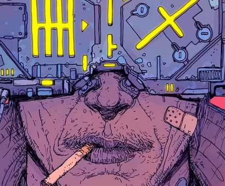 6 Perfect Sci-Fi Shows Based On Books 2 Neuromancer's cover shows a man with technological goggles smoking a cigarette