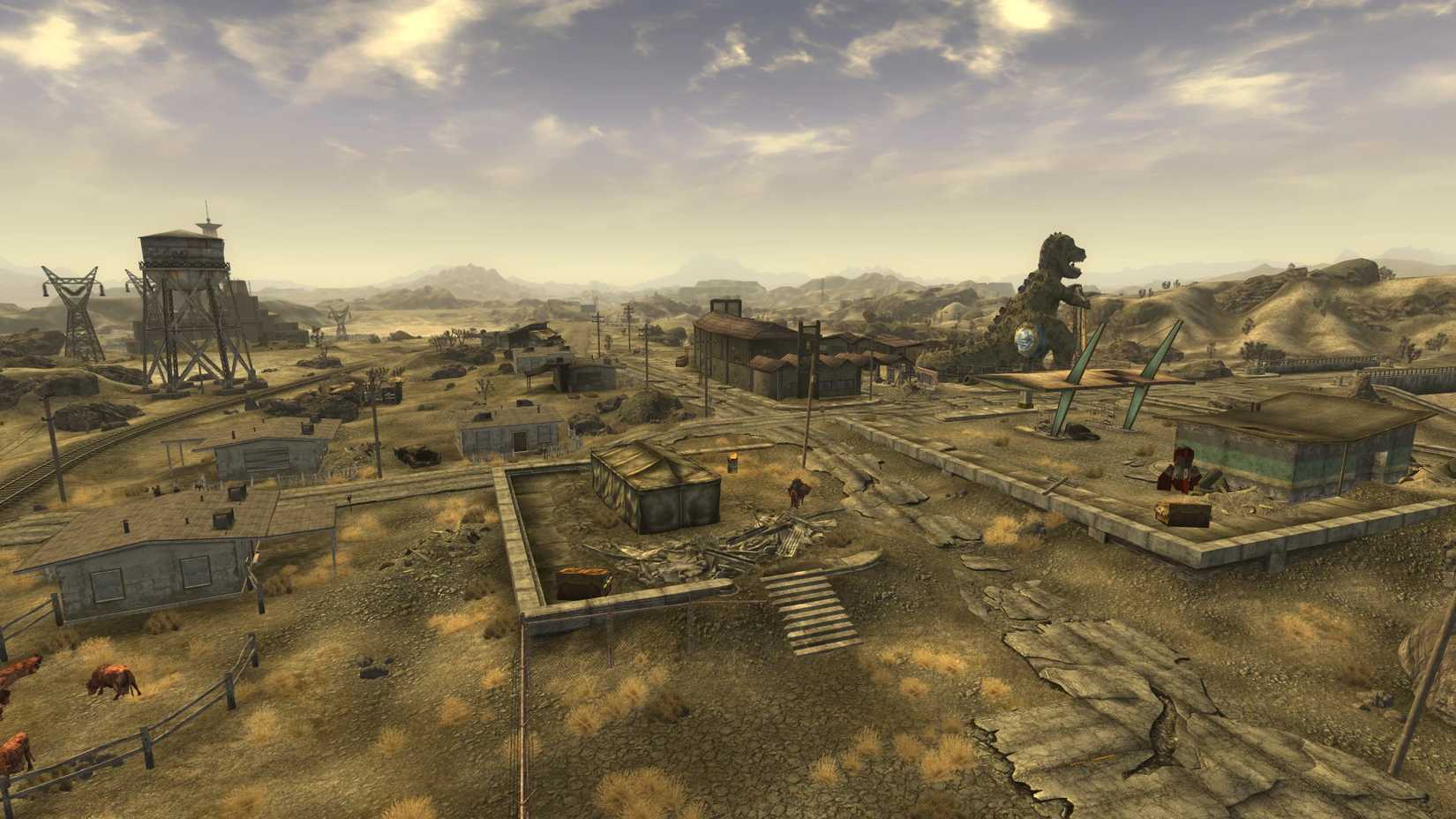 A cidade de Novac em Fallout New Vegas