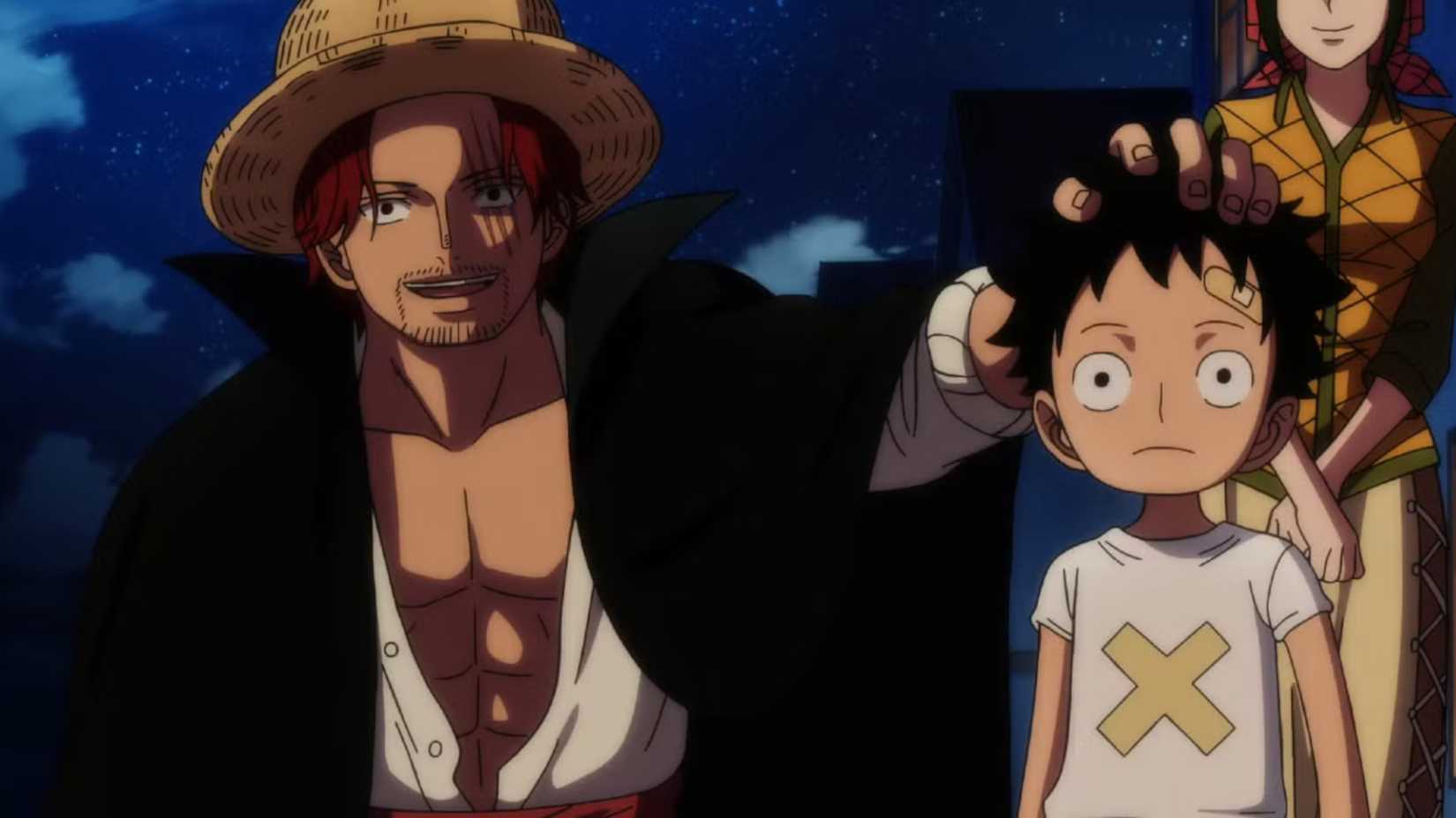 One Piece Shanks with Young Luffy