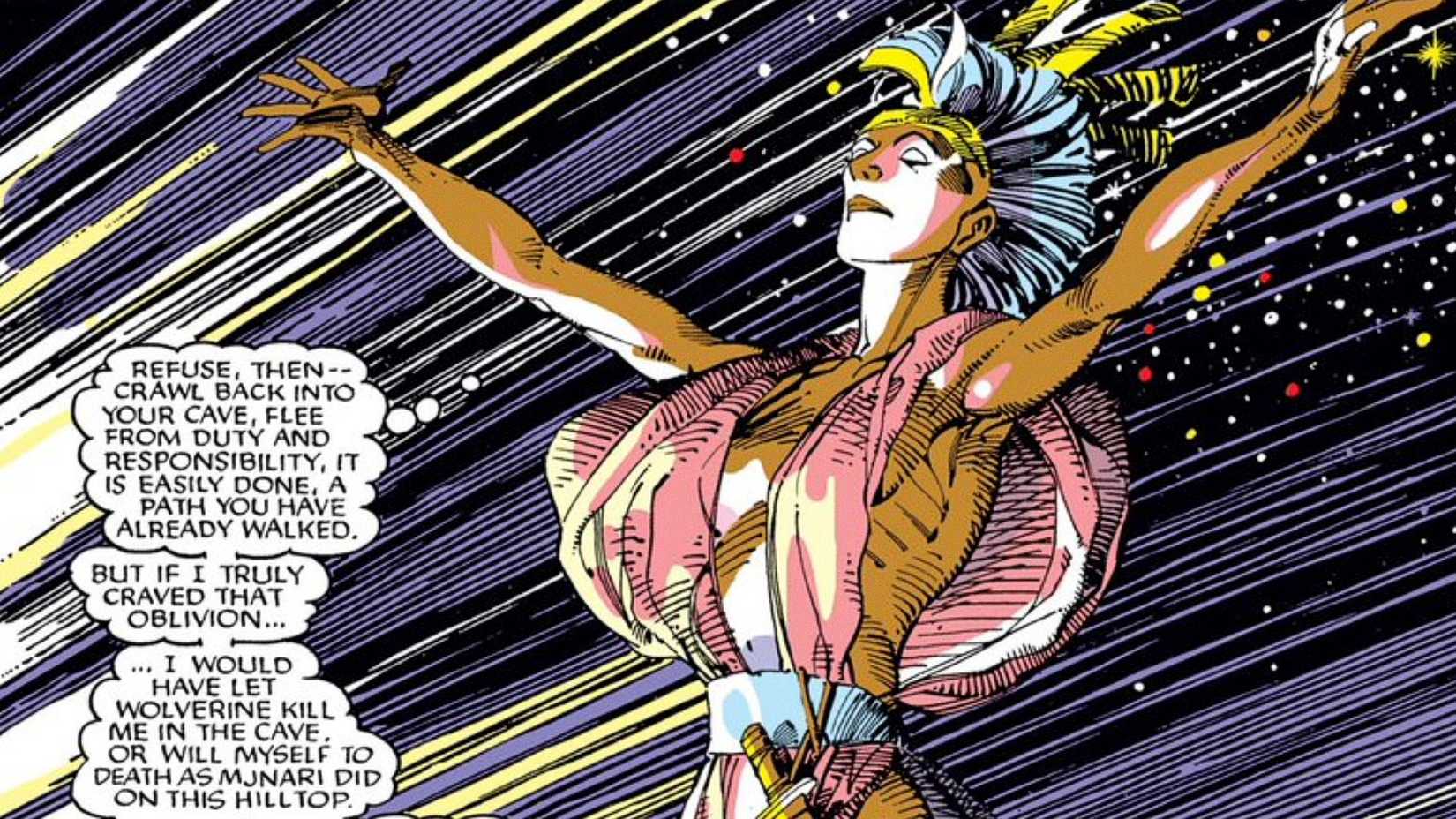 Ororo Munroe aka Storm accepts her lack of superpowers in Uncanny X-Men 198