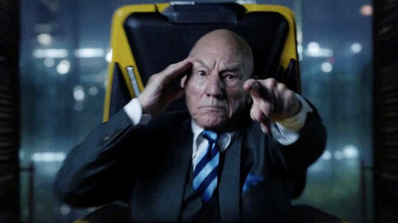 Patrick Stewart's Charles Xavier aka Professor X uses his telepathic powers in Doctor Strange in the Multiverse of Madness' Earth-838 Illuminati scene