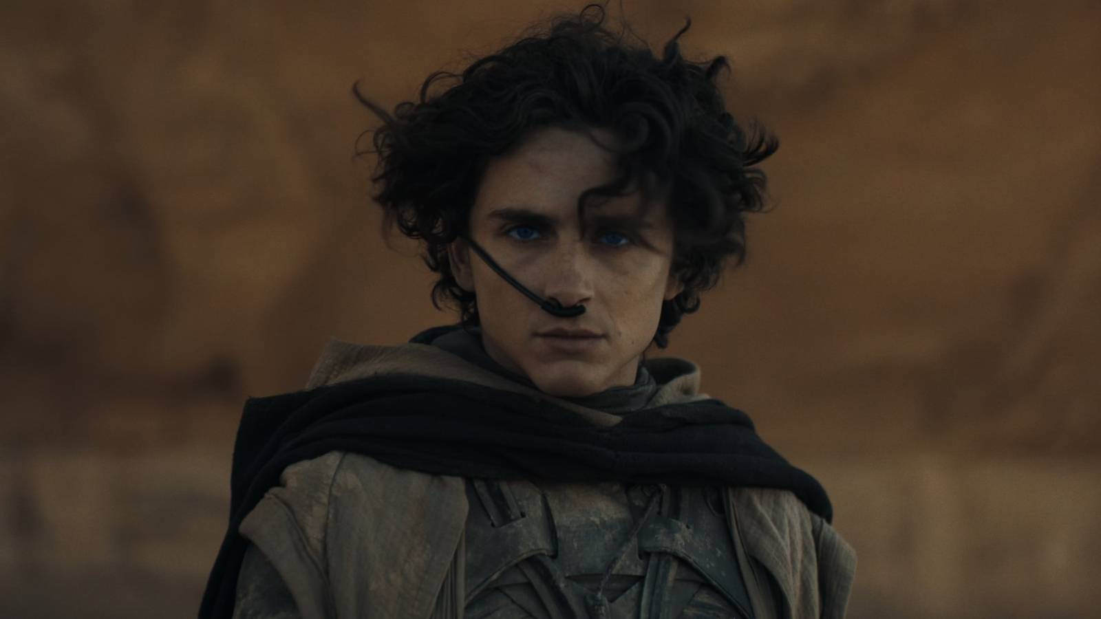 Paul Atreides looking off-screen in Dune Part 2