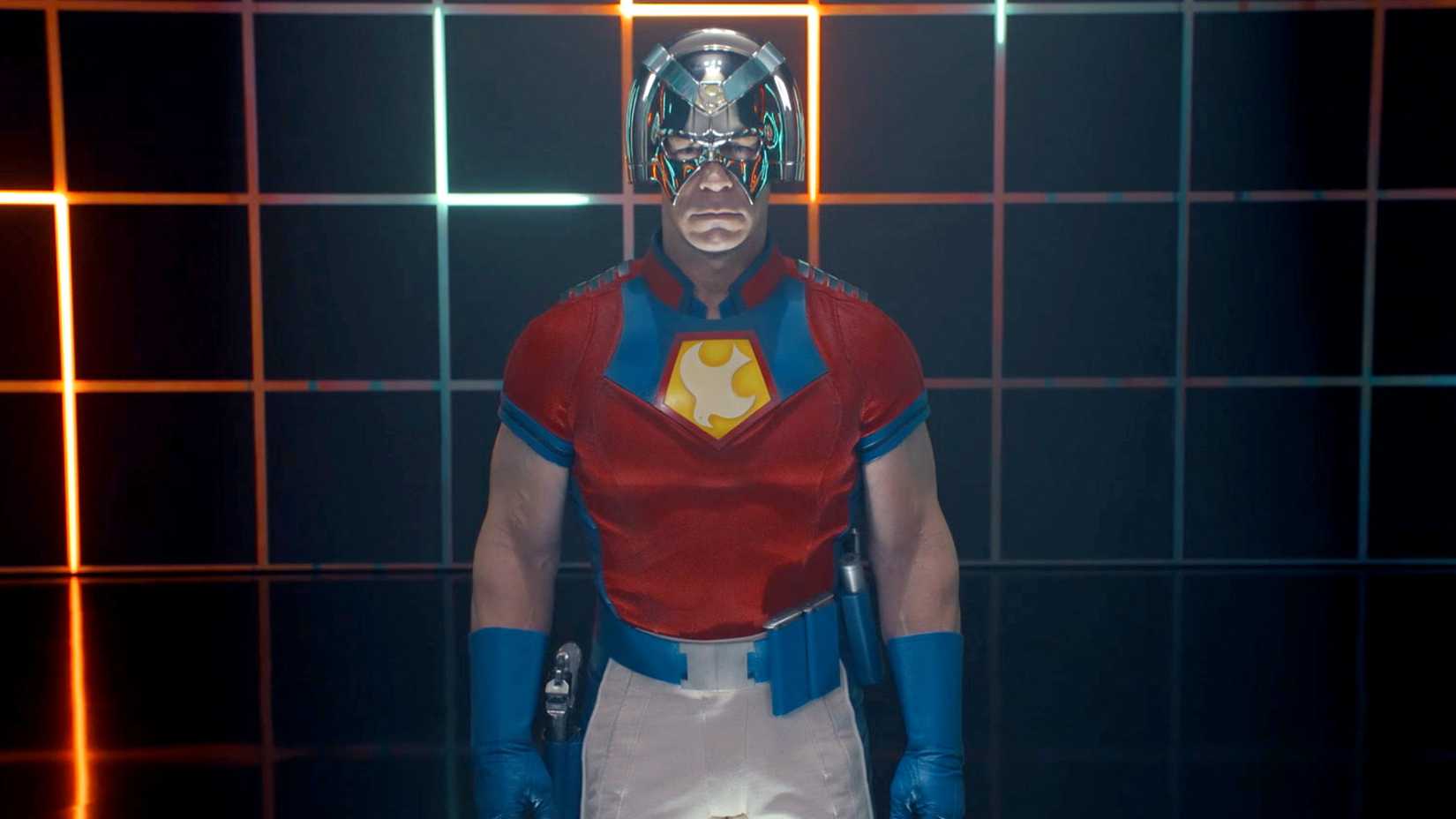 Peacemaker (John Cena) looks into the camera in Peacemaker season 2 opening credits dance