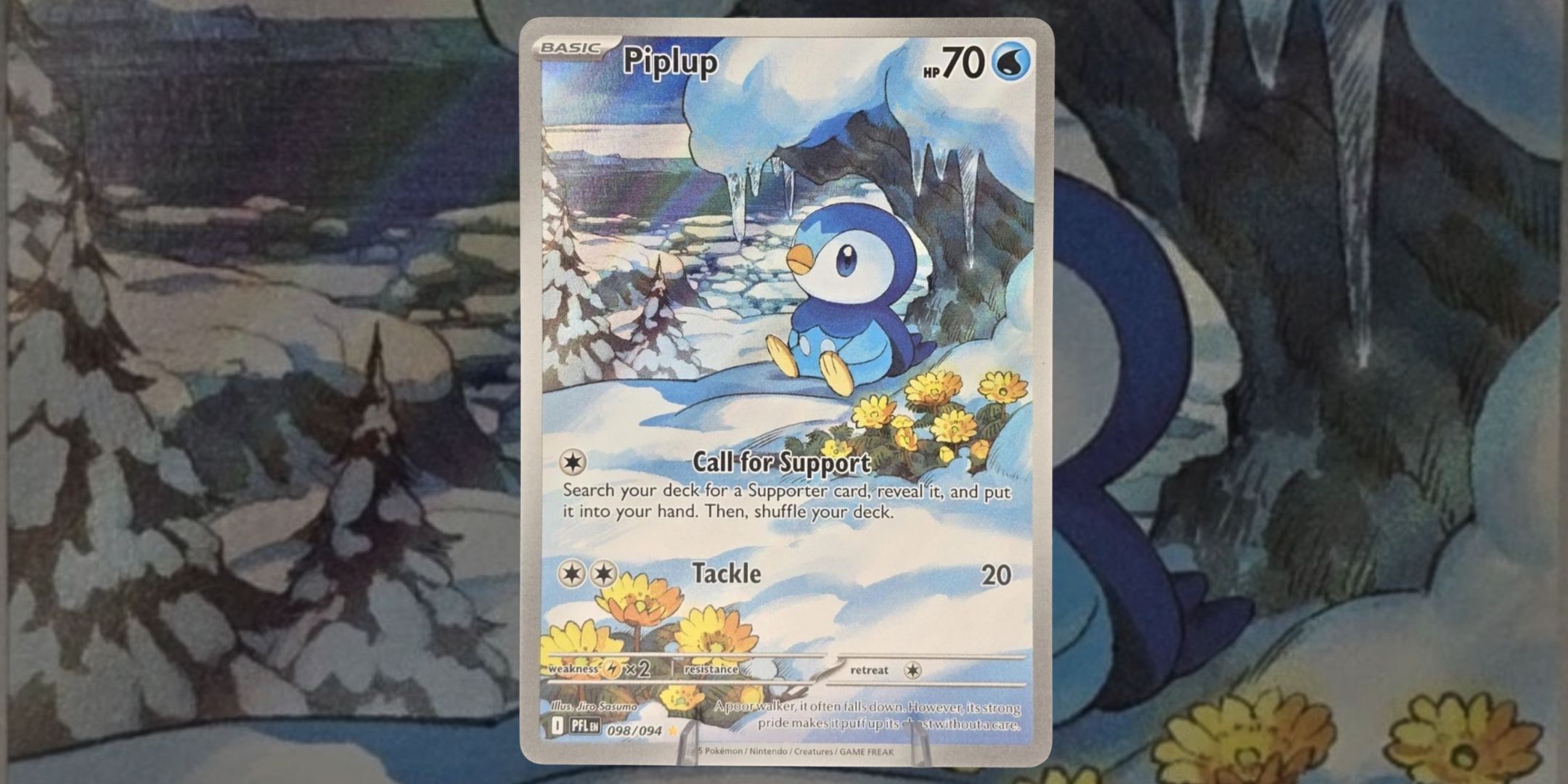 Piplup card 098 from Pokemon Phantasmal Flames
