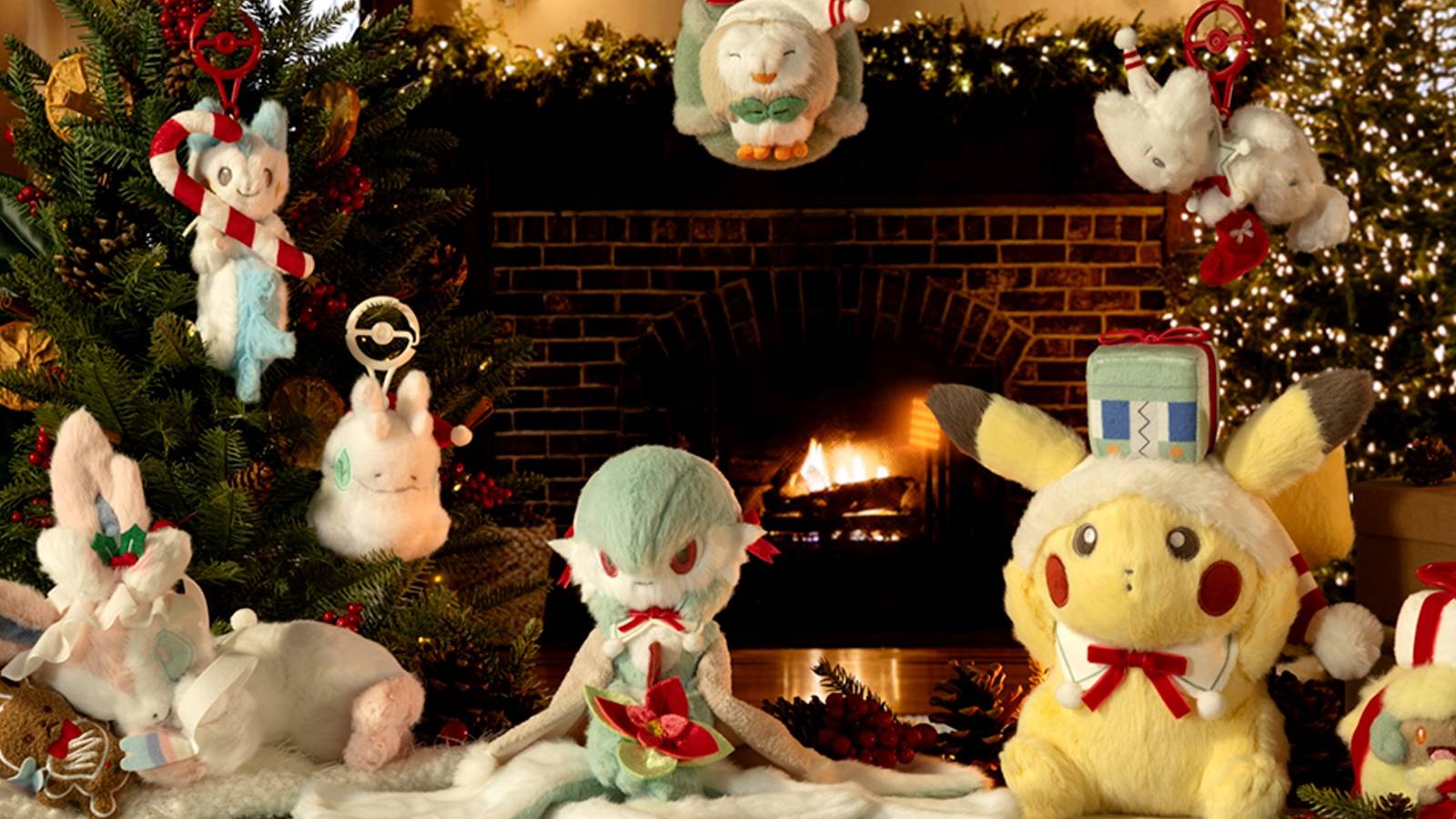Pokemon Holiday 2025 plushes from Pokemon Center