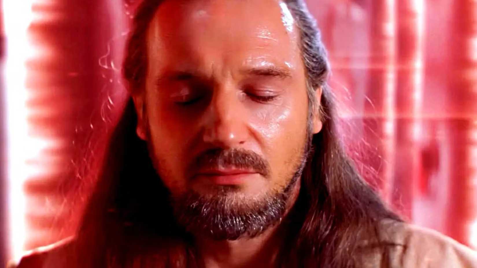 Qui-Gon Meditating in Phantom Menace
