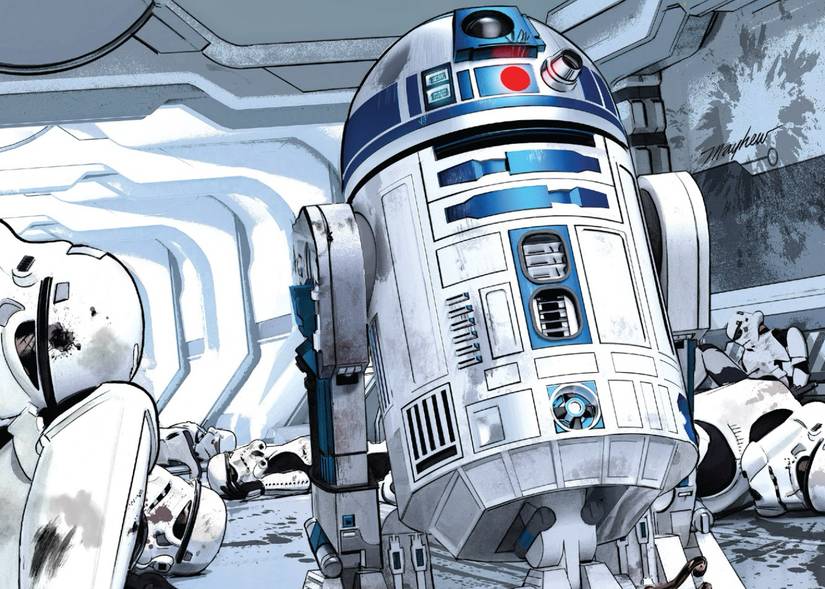 R2-D2 vs Stormtroopers Star Wars #36 Cover