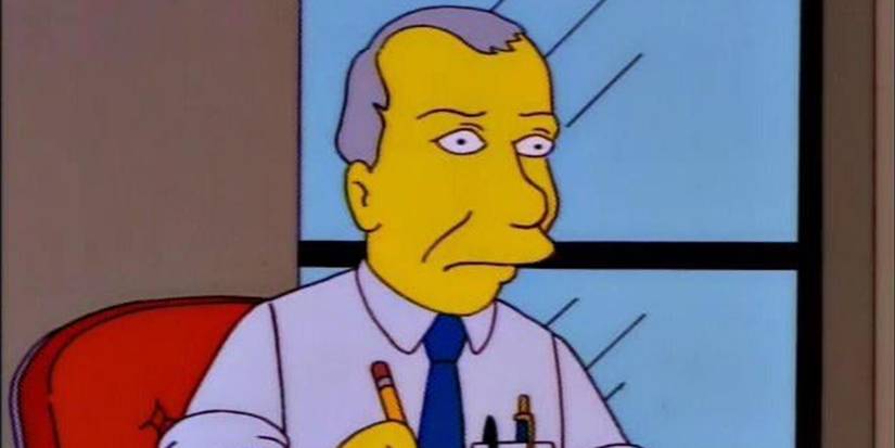 Ray Patterson in his office in The Simpsons