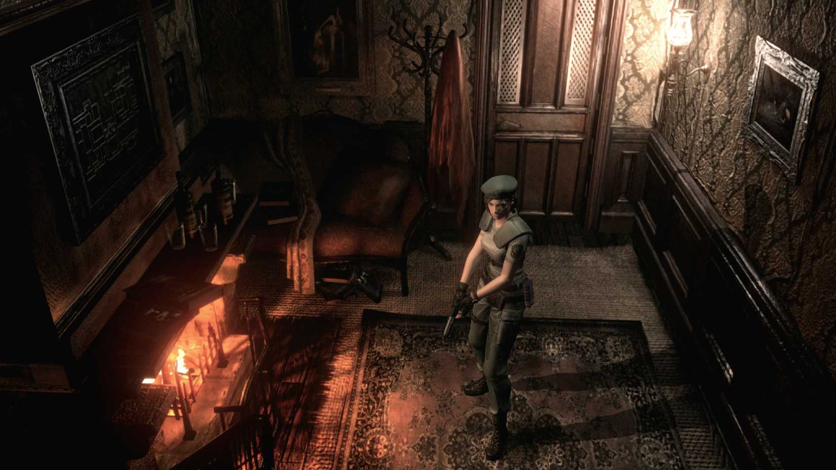 Resident Evil 1 Fireplace Room