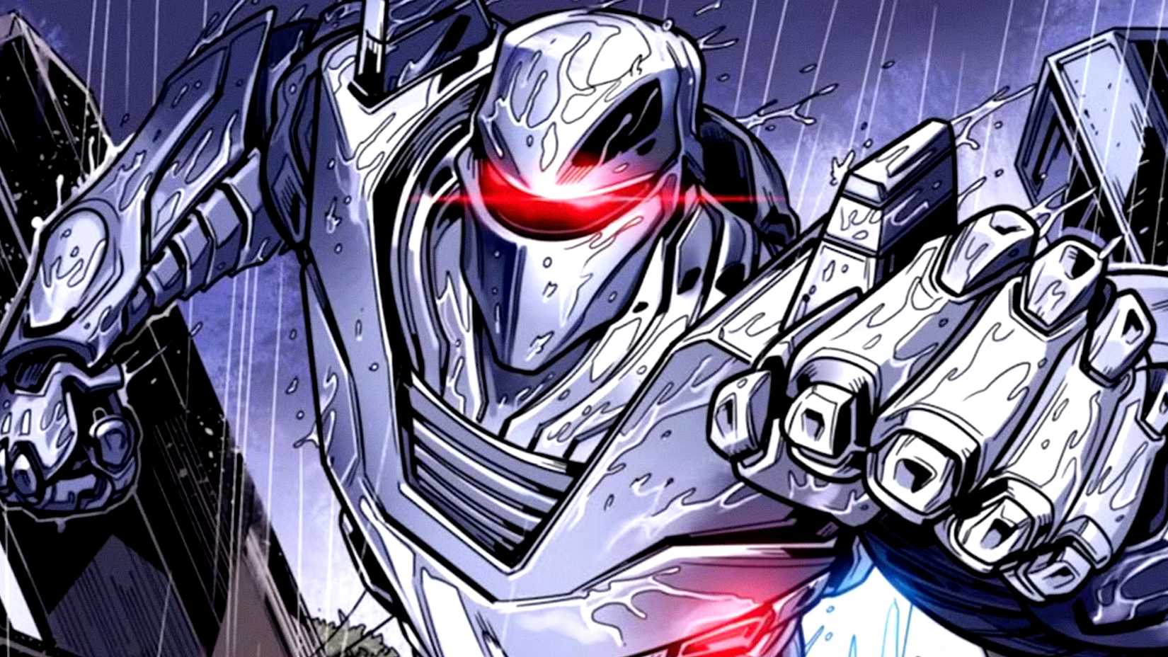 ROM the Spaceknight throws a punch in the rain