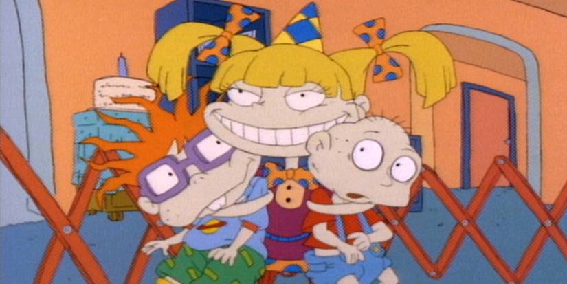 Os personagens no primeiro episódio de Rugrats