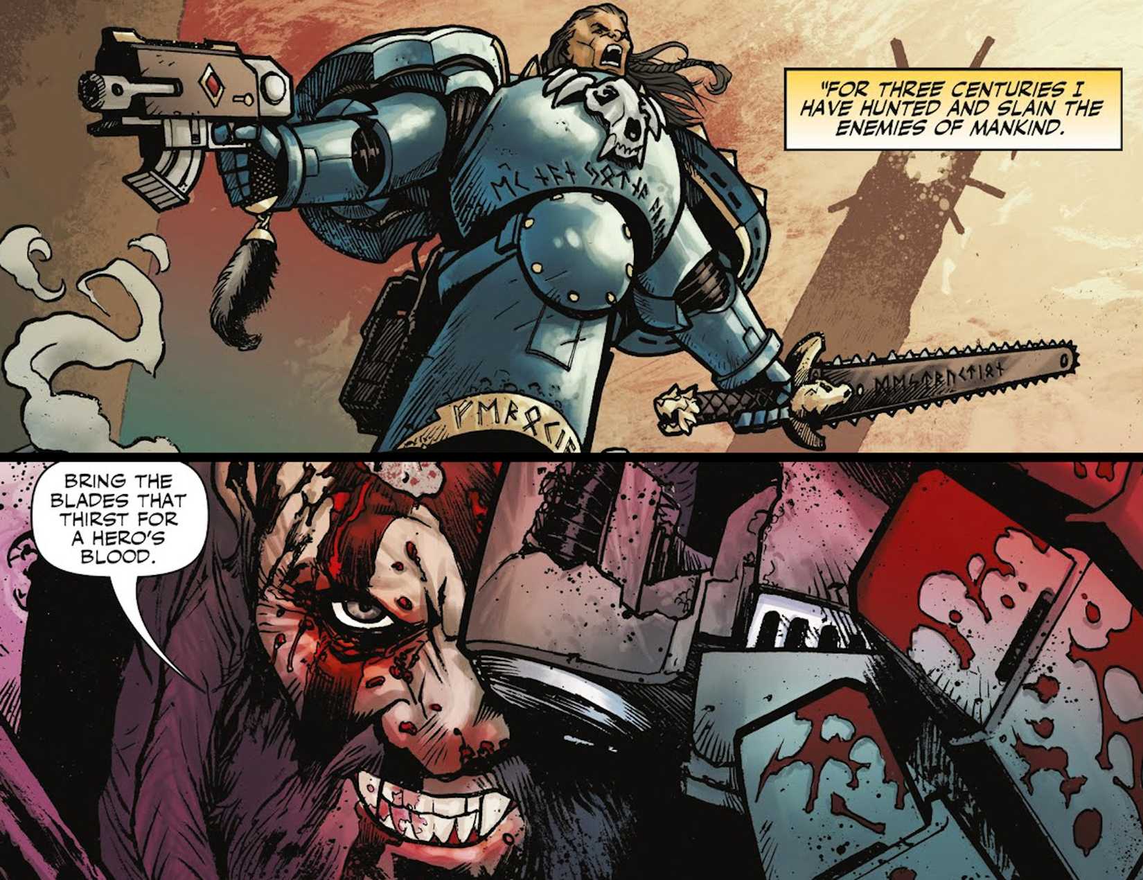 Rurik Warsong morre na arte em quadrinhos de Warhammer Deathwatch