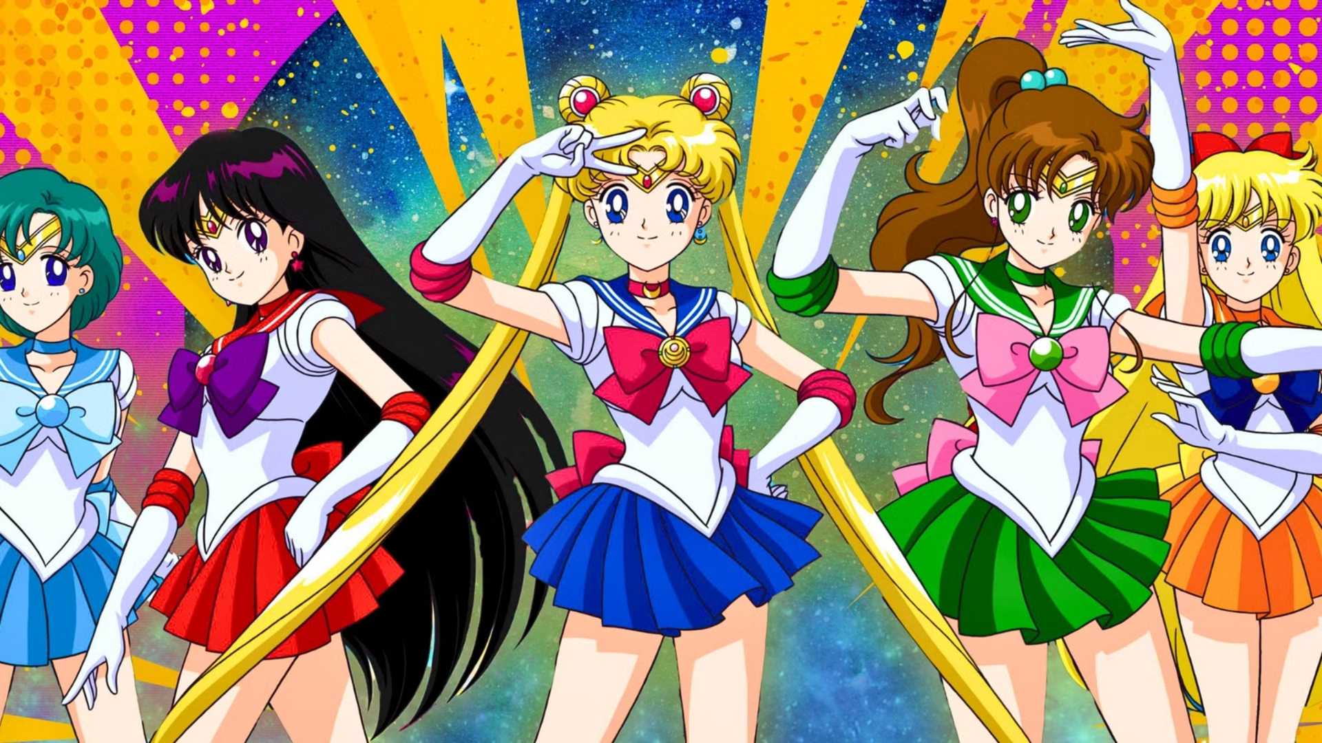 Sailor Moon's Sailor Scouts Posing