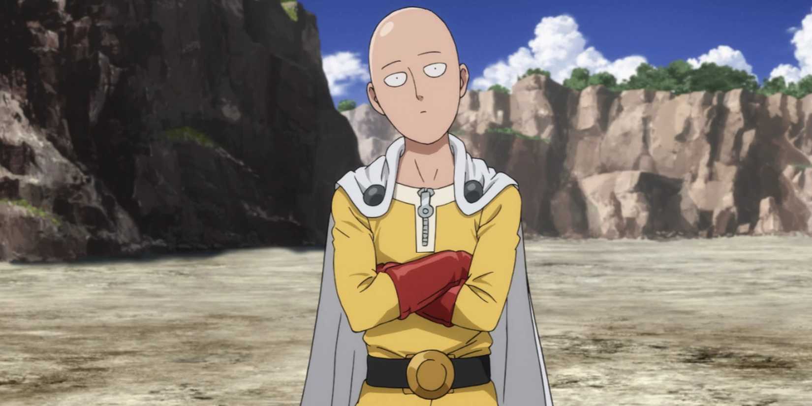 Saitama looking unimpressed in One Punch Man