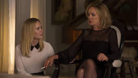 Sarah Paulson and Jessica Lange in American Horror Story season 3: Coven