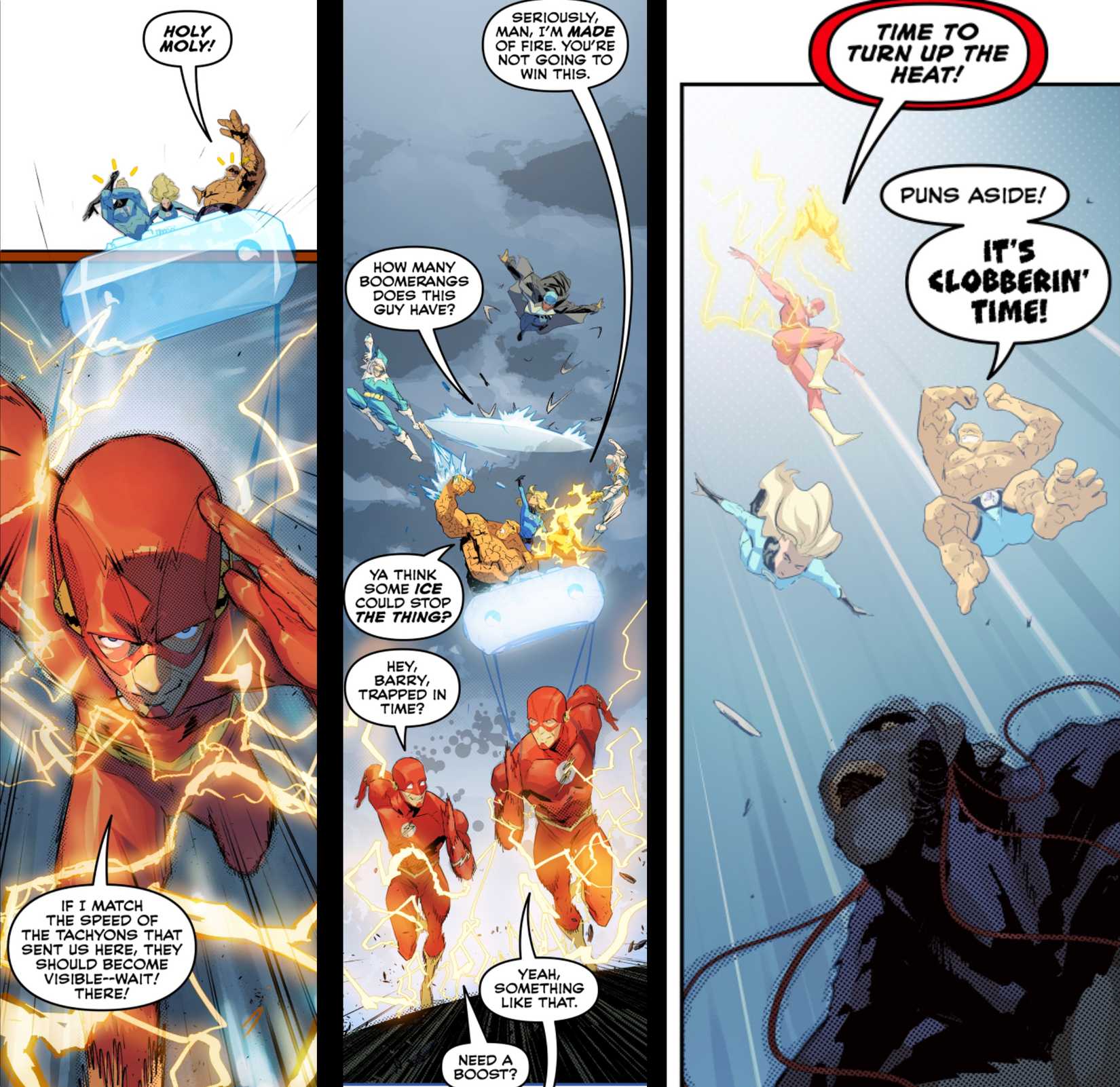 Multiversal Flash Variants The Flash and Fantastic Four's Epic Multiversal DC/Marvel Crossover ...