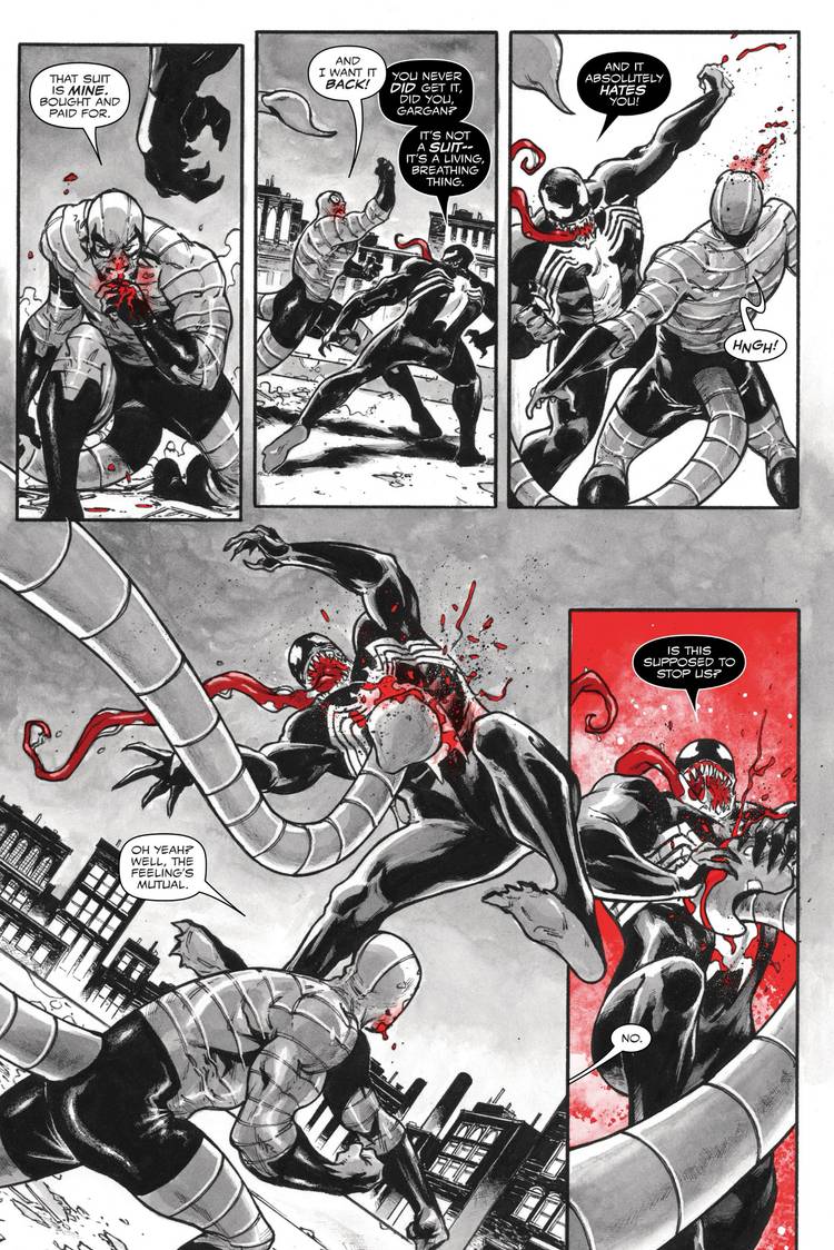 Scorpion Wants Venom Back In Black White & Blood #4