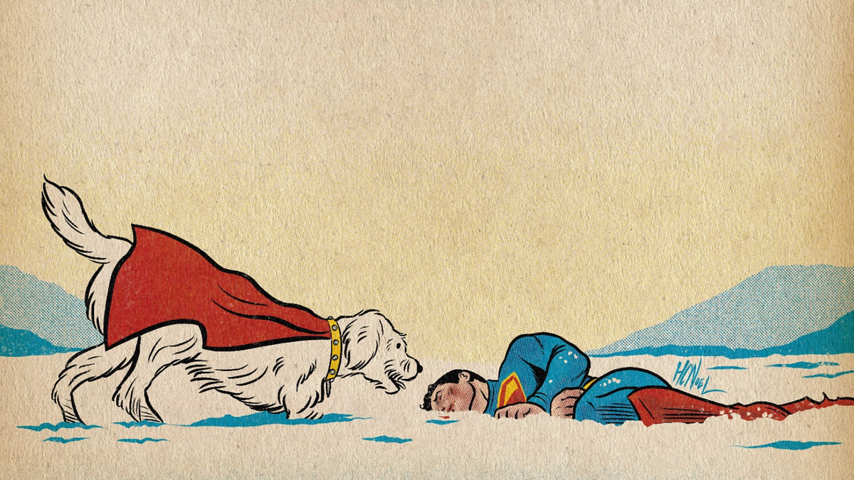 superman movie inspired artwork 