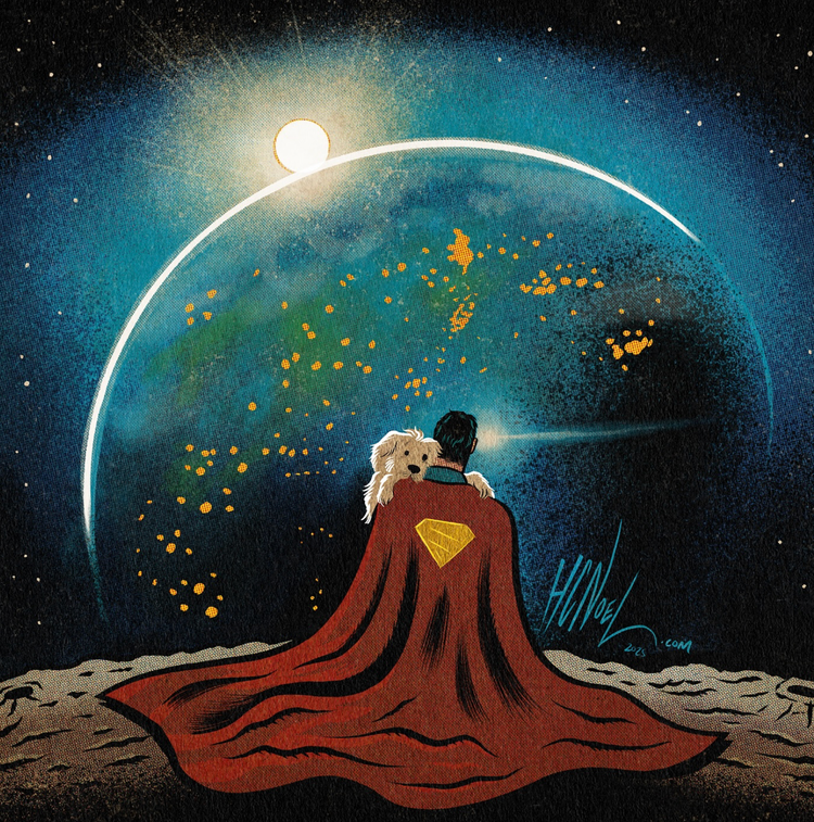 superman comic book art 