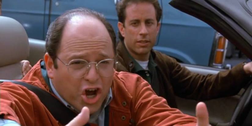 George e Jerry em um carro em Seinfeld