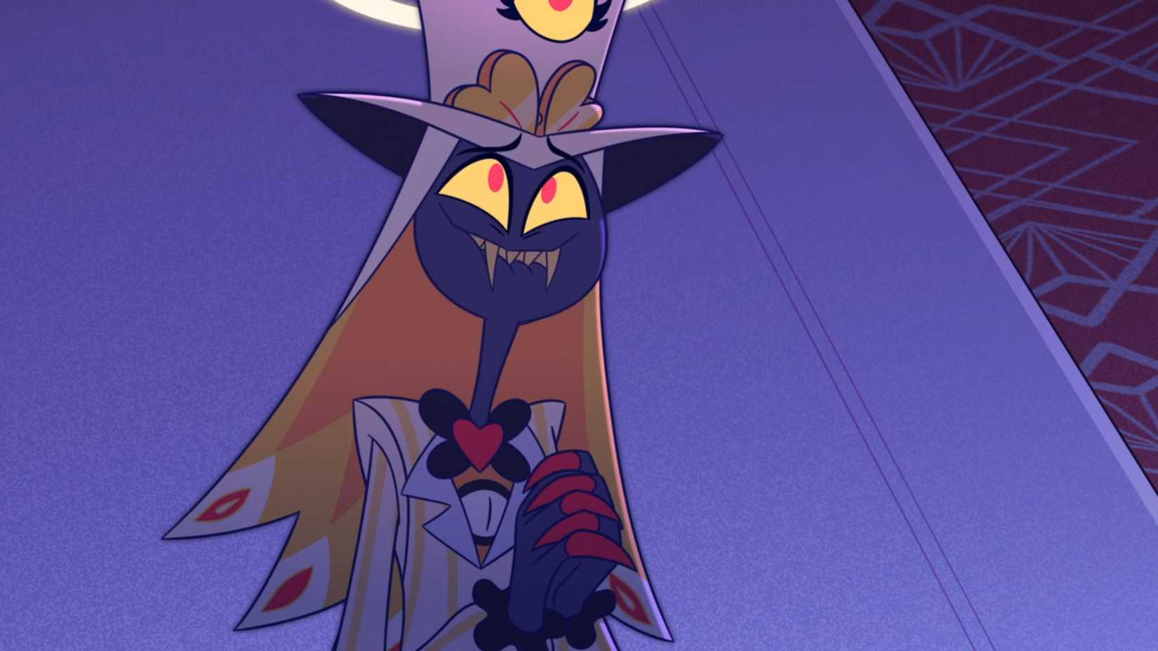 Sir Pentious com olhar esperançoso na temporada 2 de Hazbin Hotel