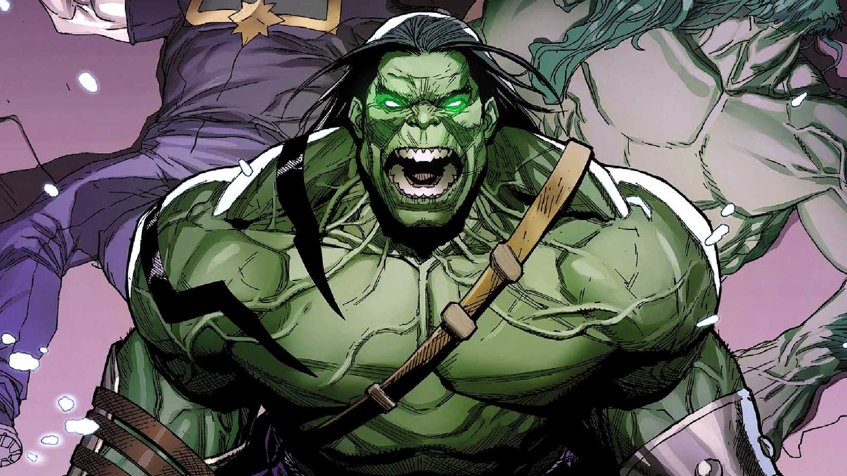 Skarr screams and his eyes glow in Marvel Comics