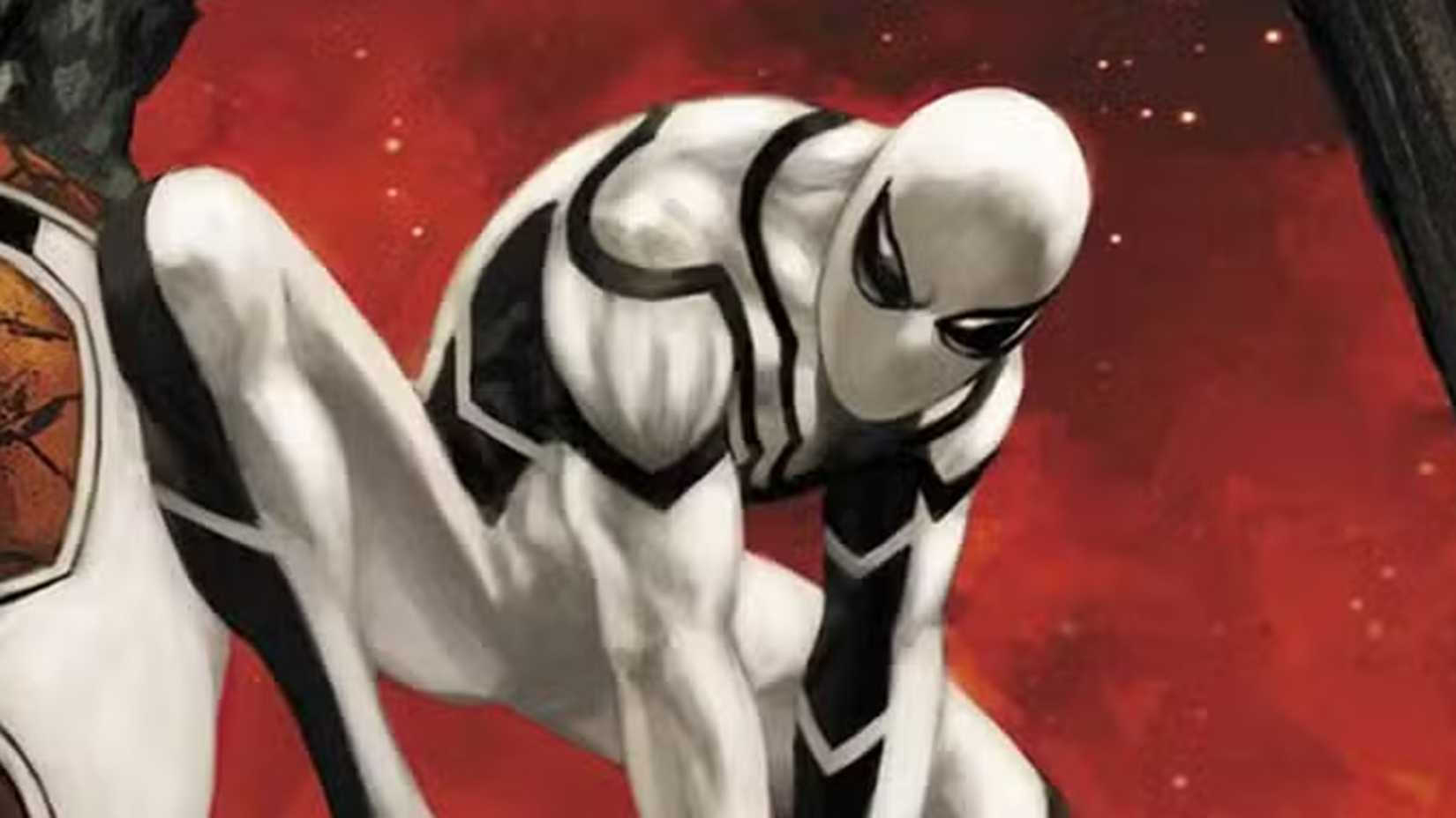 Spider-Man in his Fantastic Four Future Foundation costume